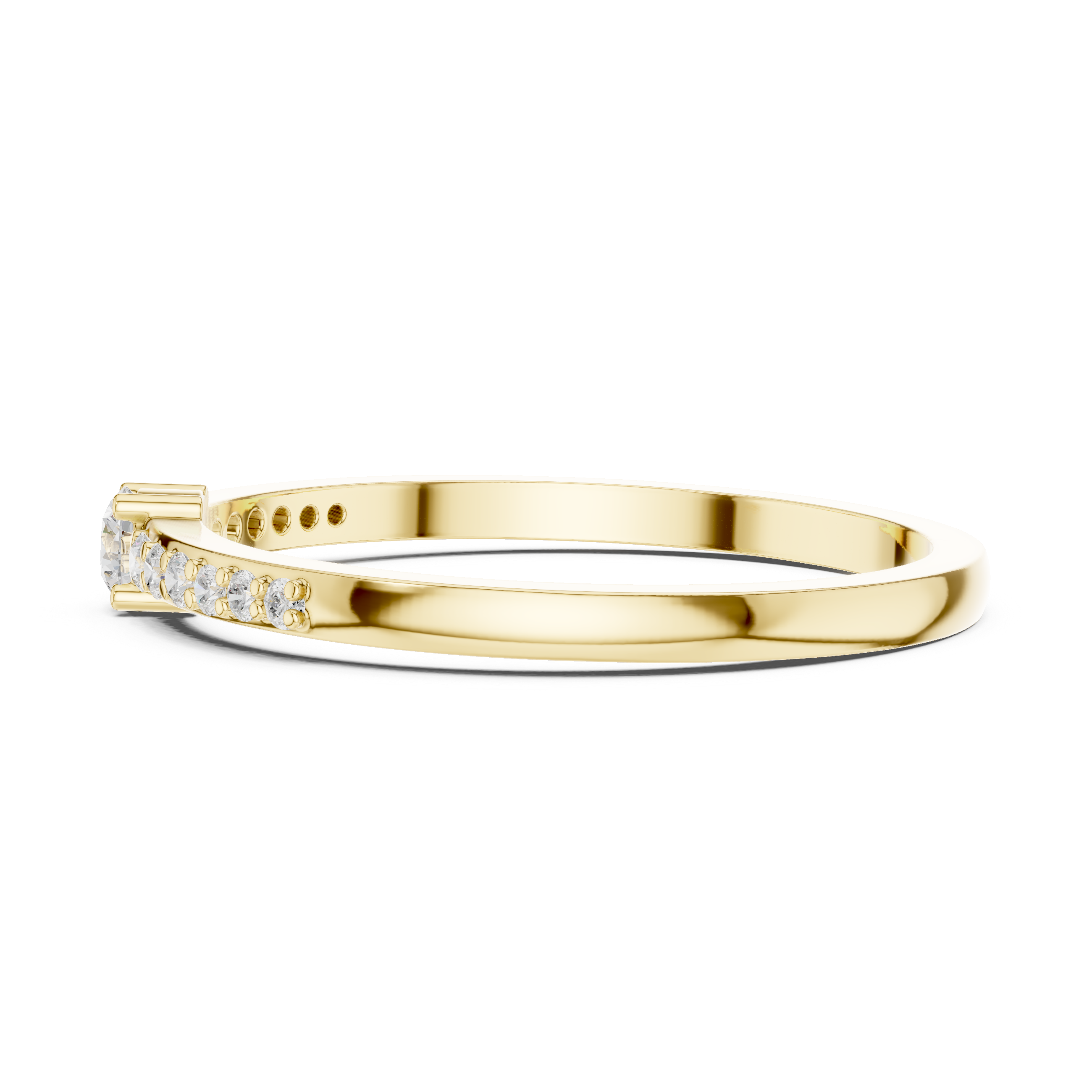 Minimalist Diamond Promise Ring
