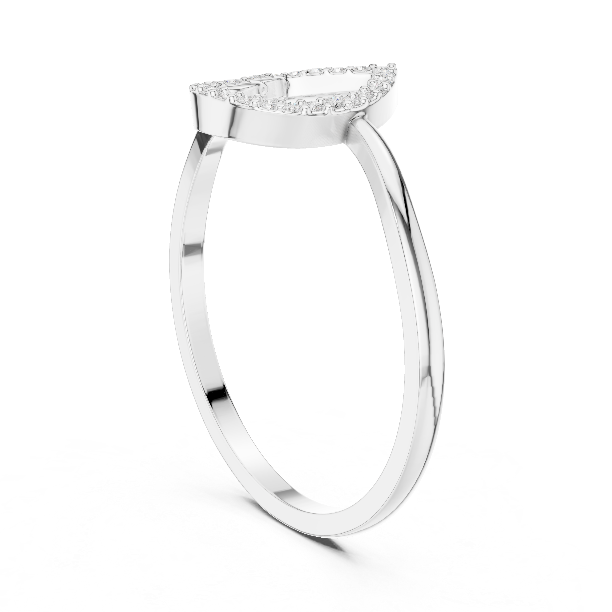 Diamond Teardrop Promise Ring