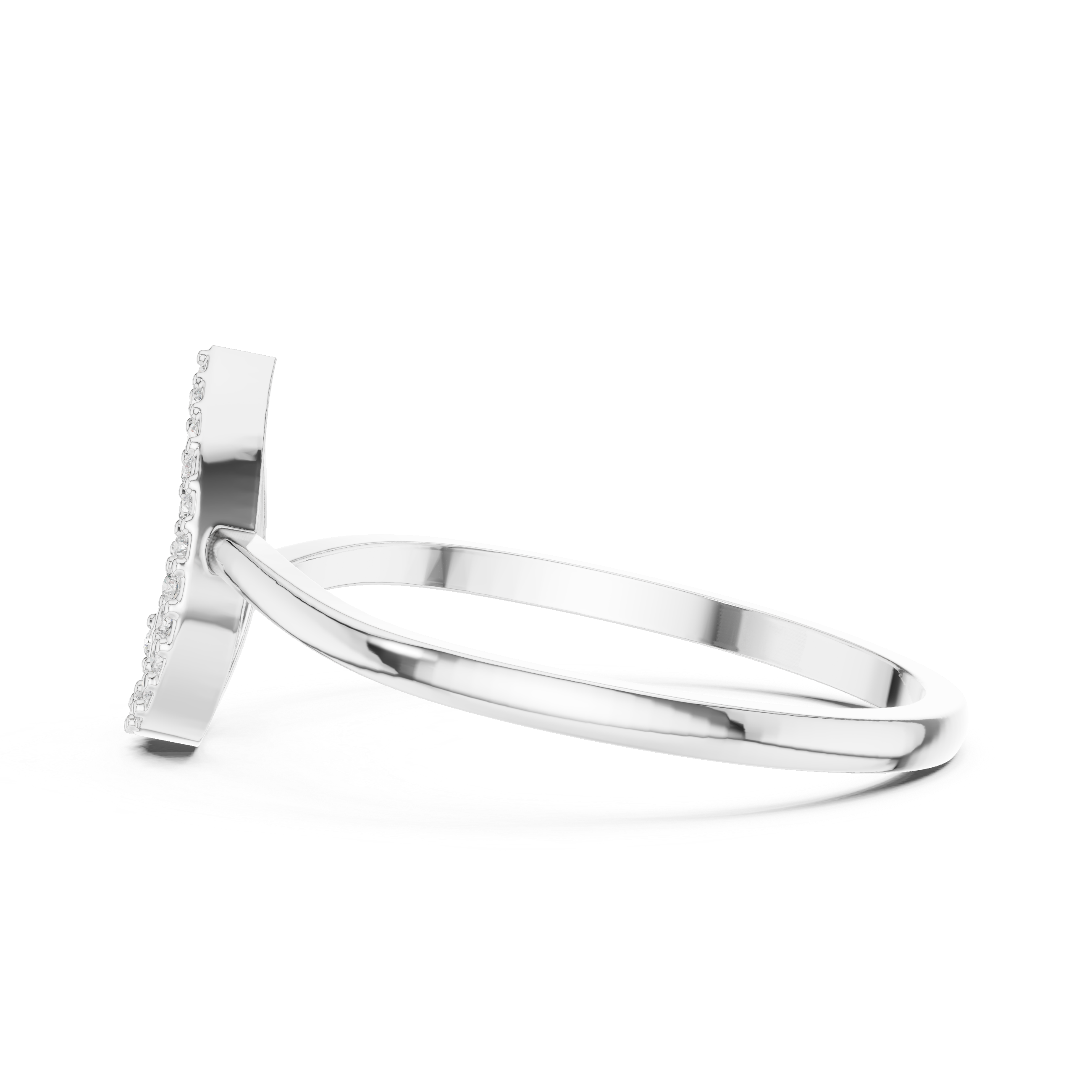 Diamond Teardrop Promise Ring