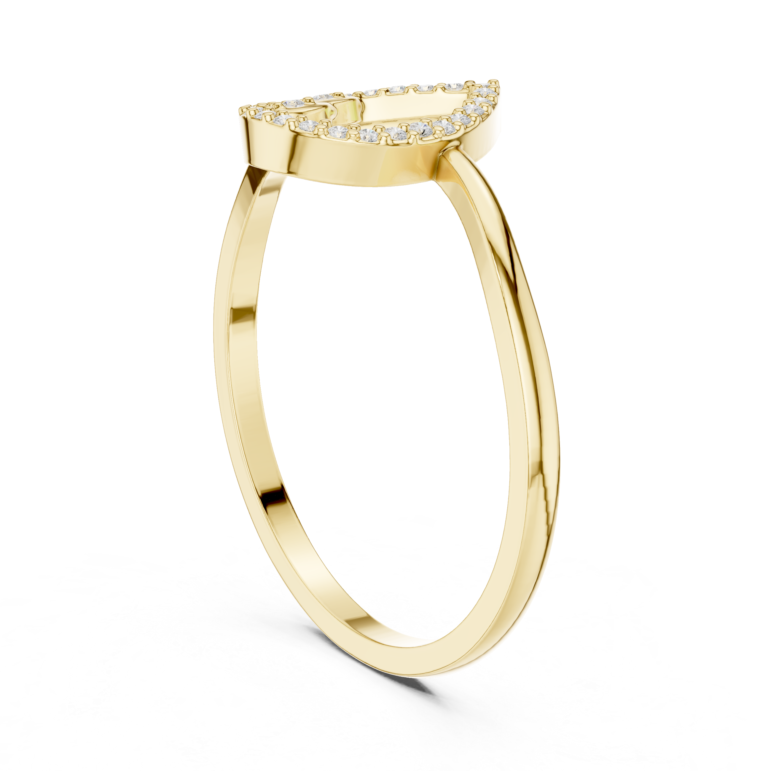 Diamond Teardrop Promise Ring
