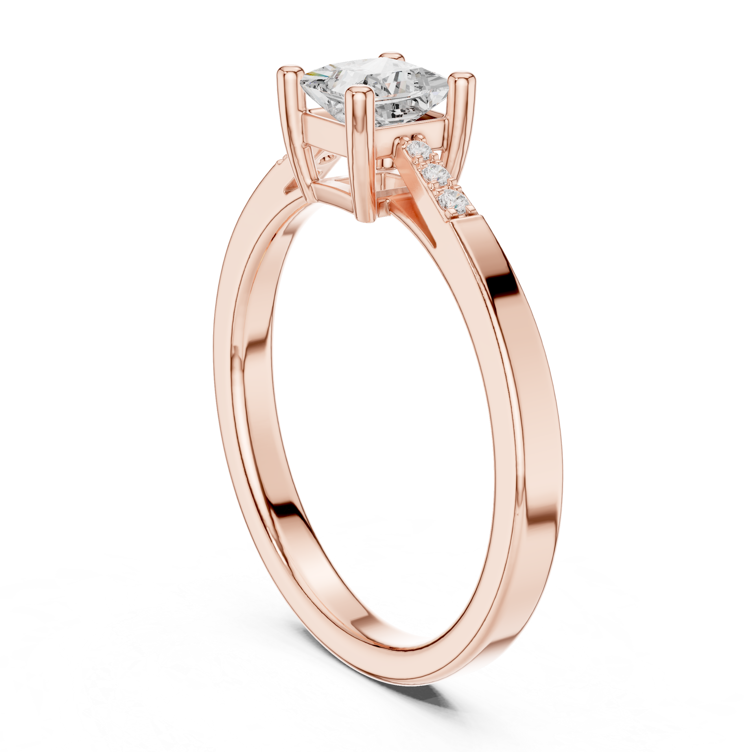 Princess Diamond Engagement Ring