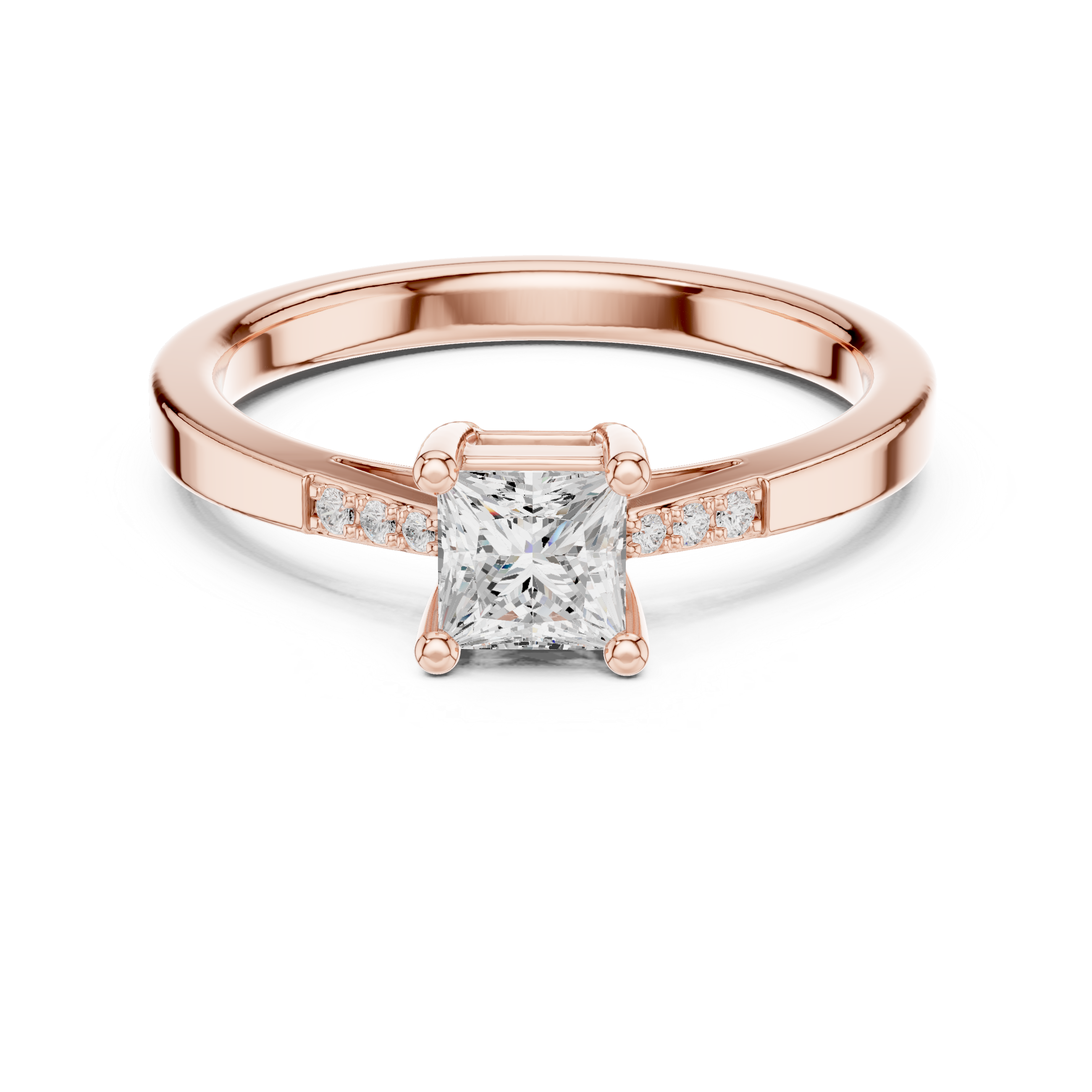 Princess Diamond Engagement Ring