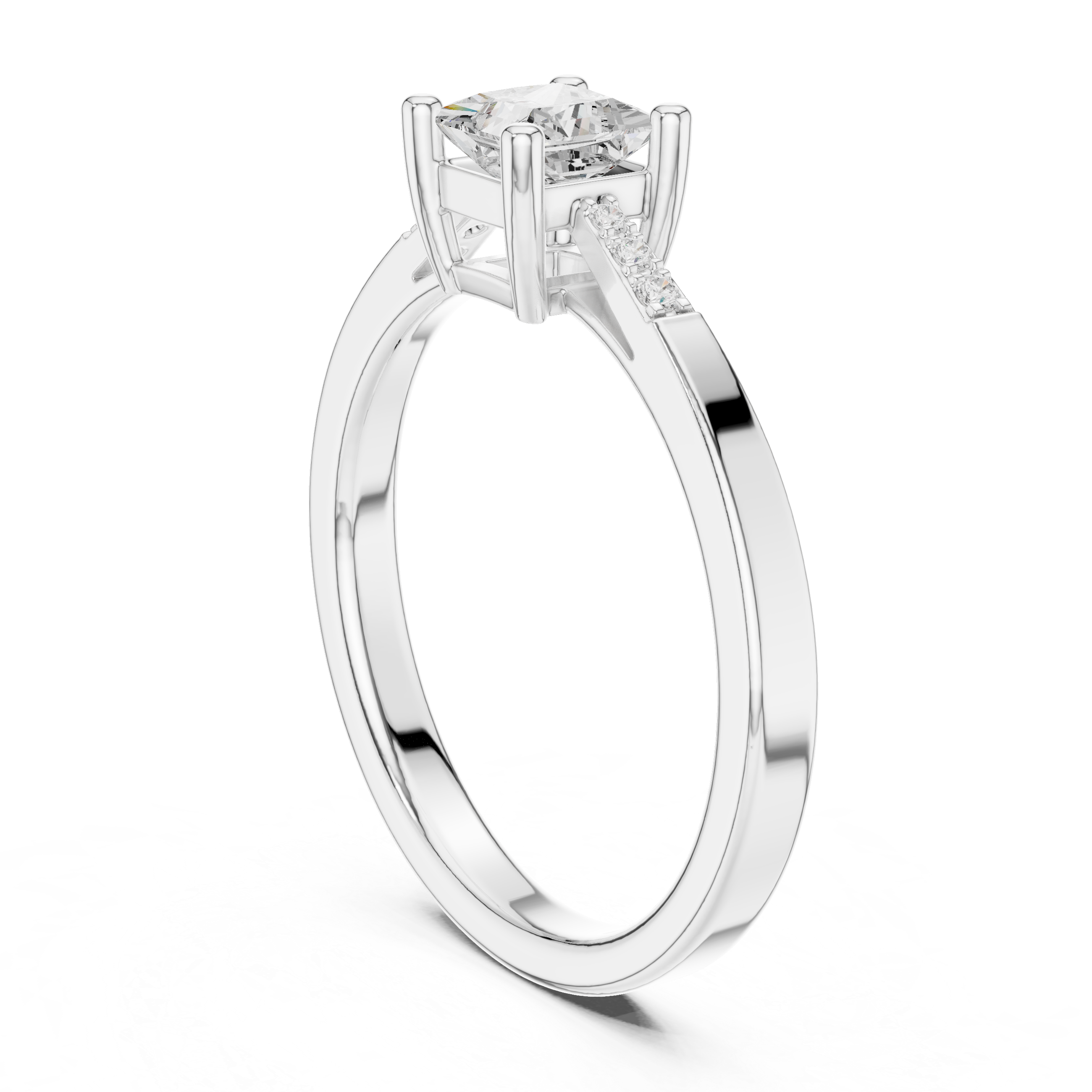Princess Diamond Engagement Ring