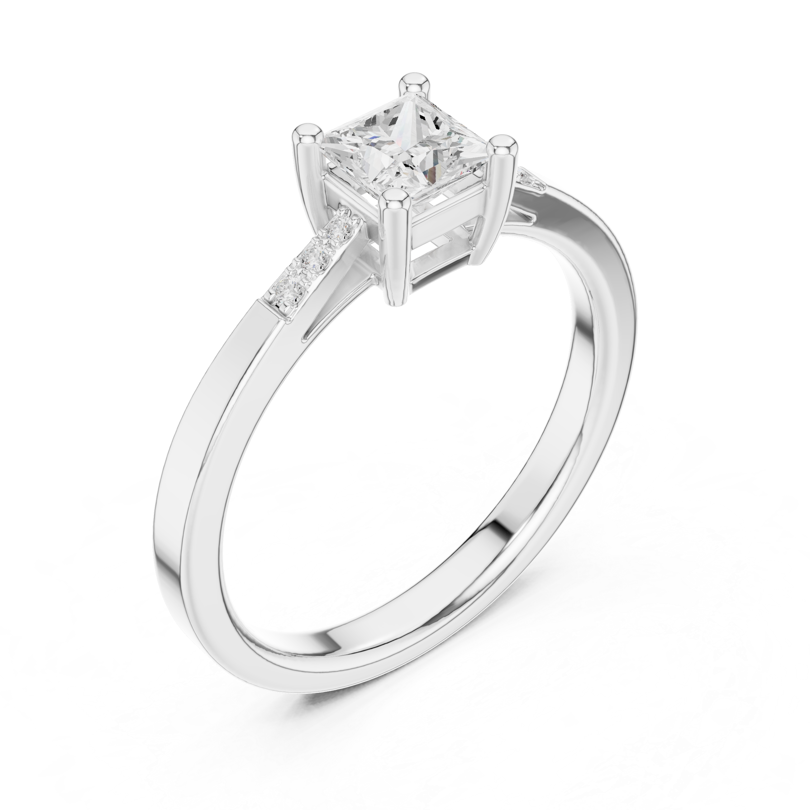 Princess Diamond Engagement Ring
