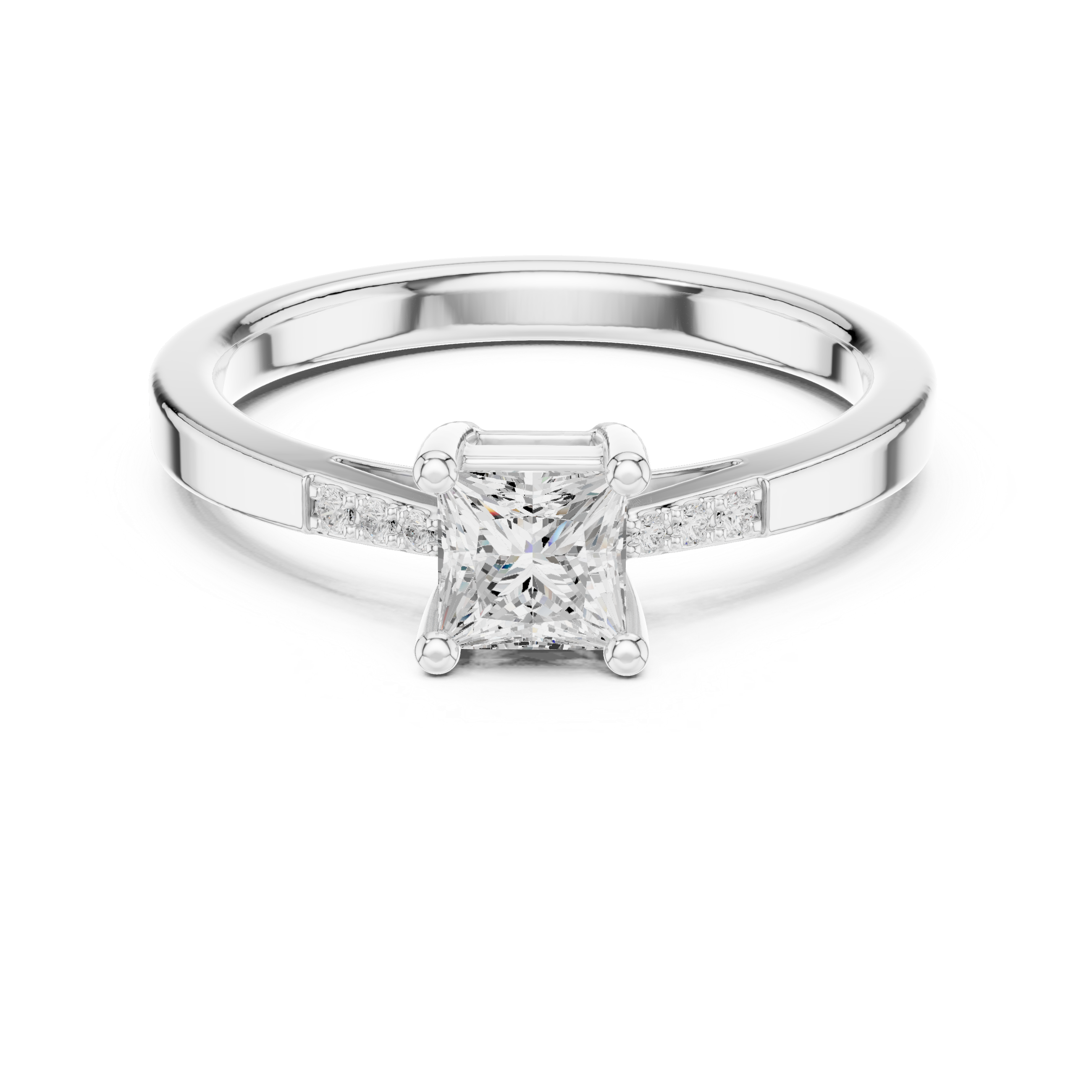 Princess Diamond Engagement Ring