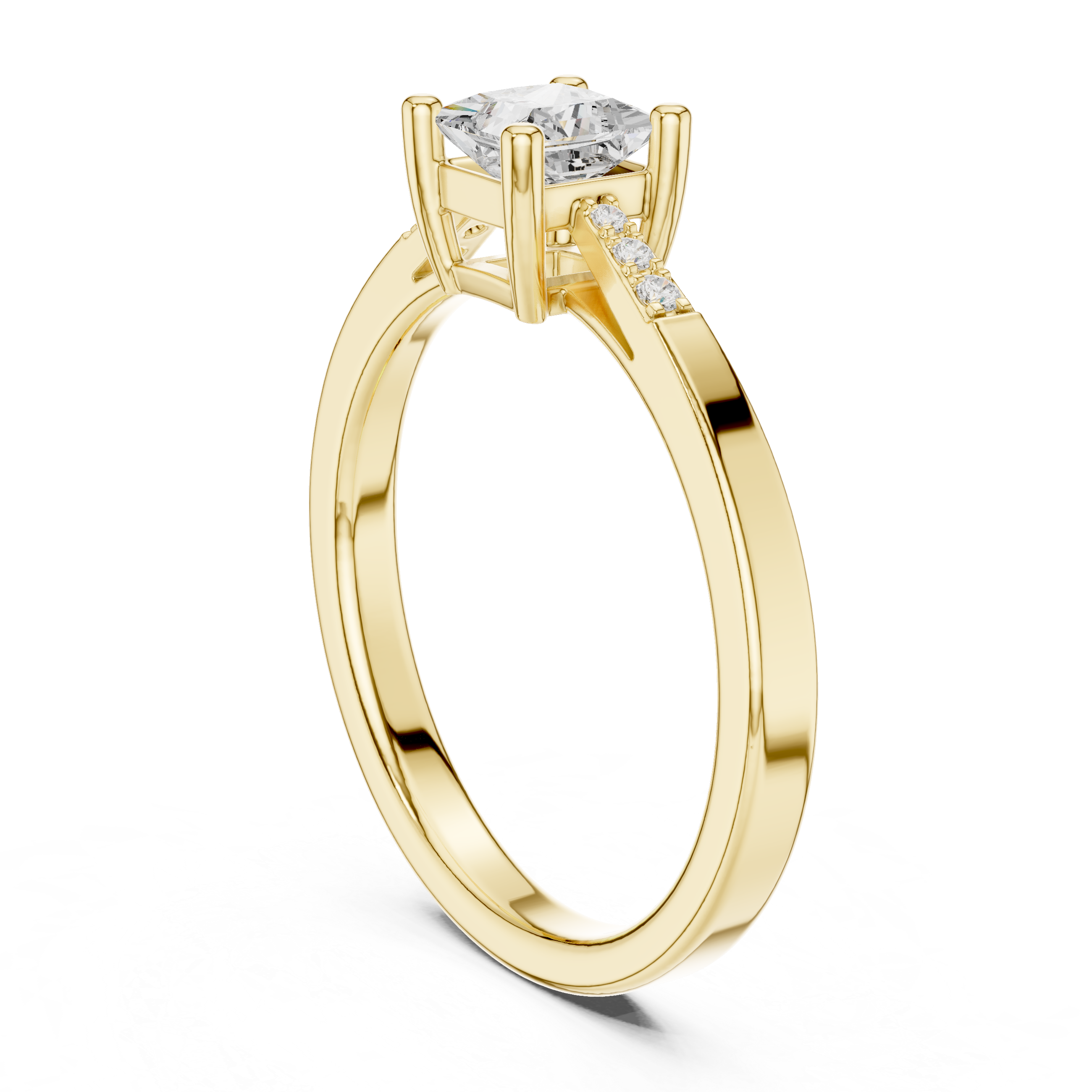 Princess Diamond Engagement Ring