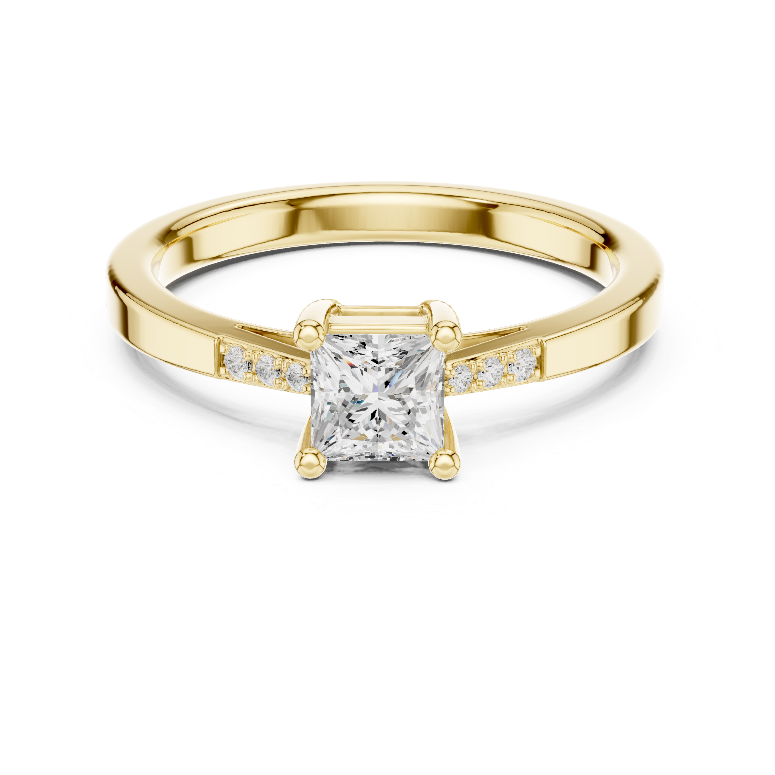 Princess Diamond Engagement Ring