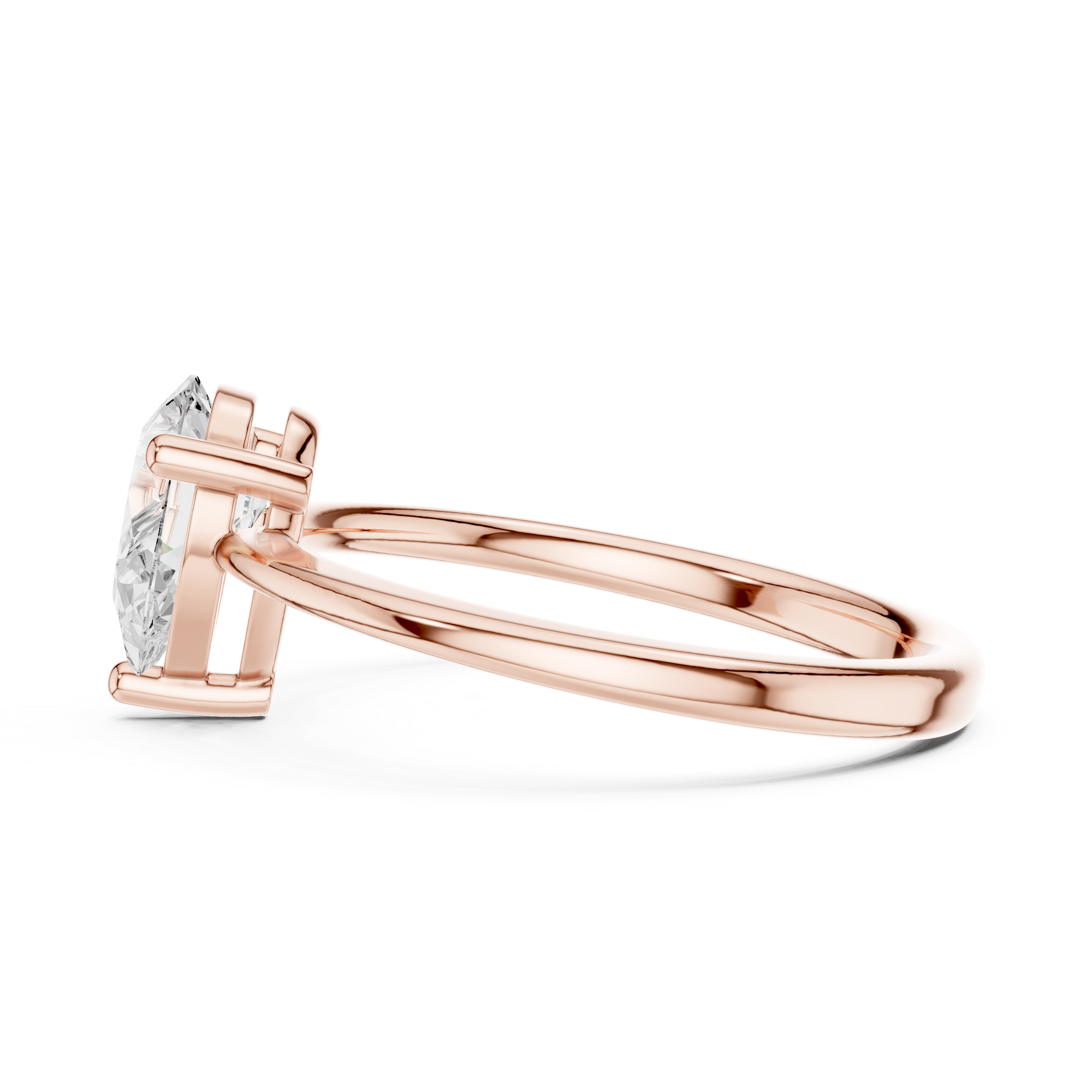 Pear Cut Solitaire Engagement Ring