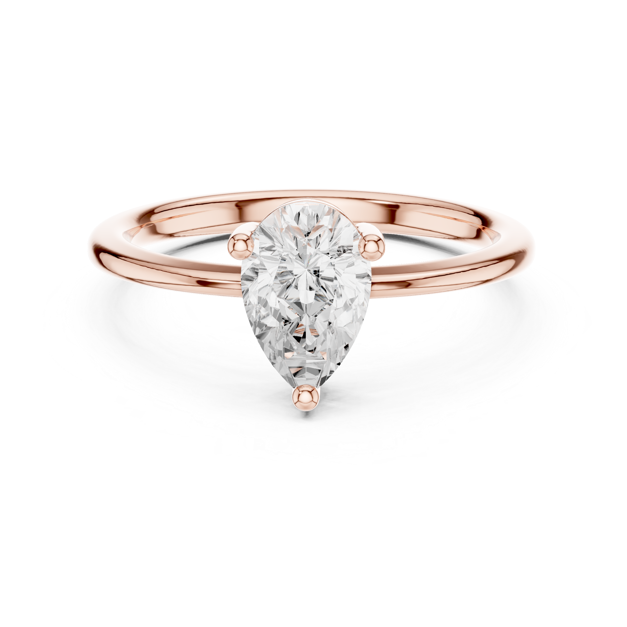 Pear Cut Solitaire Engagement Ring
