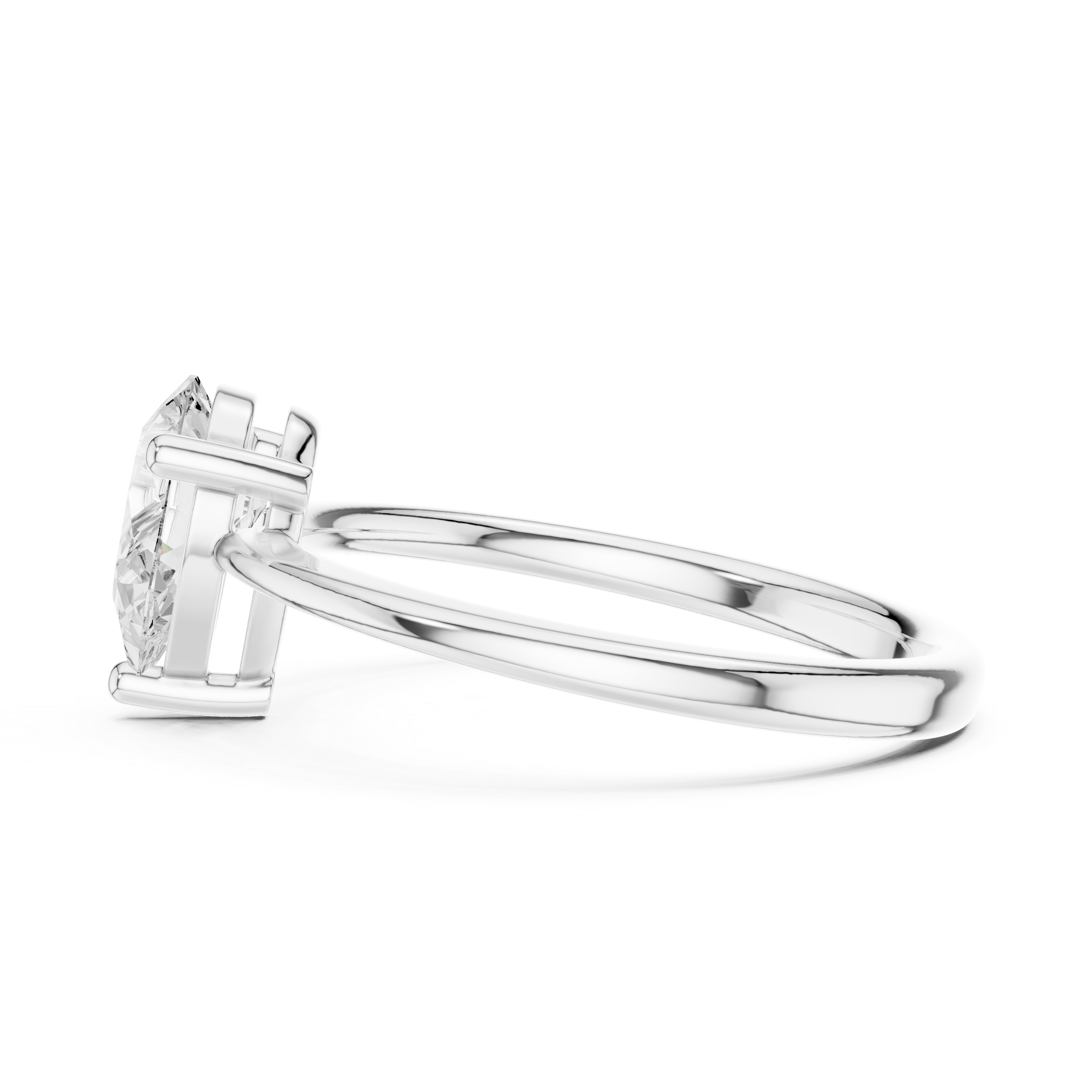 Pear Cut Solitaire Engagement Ring