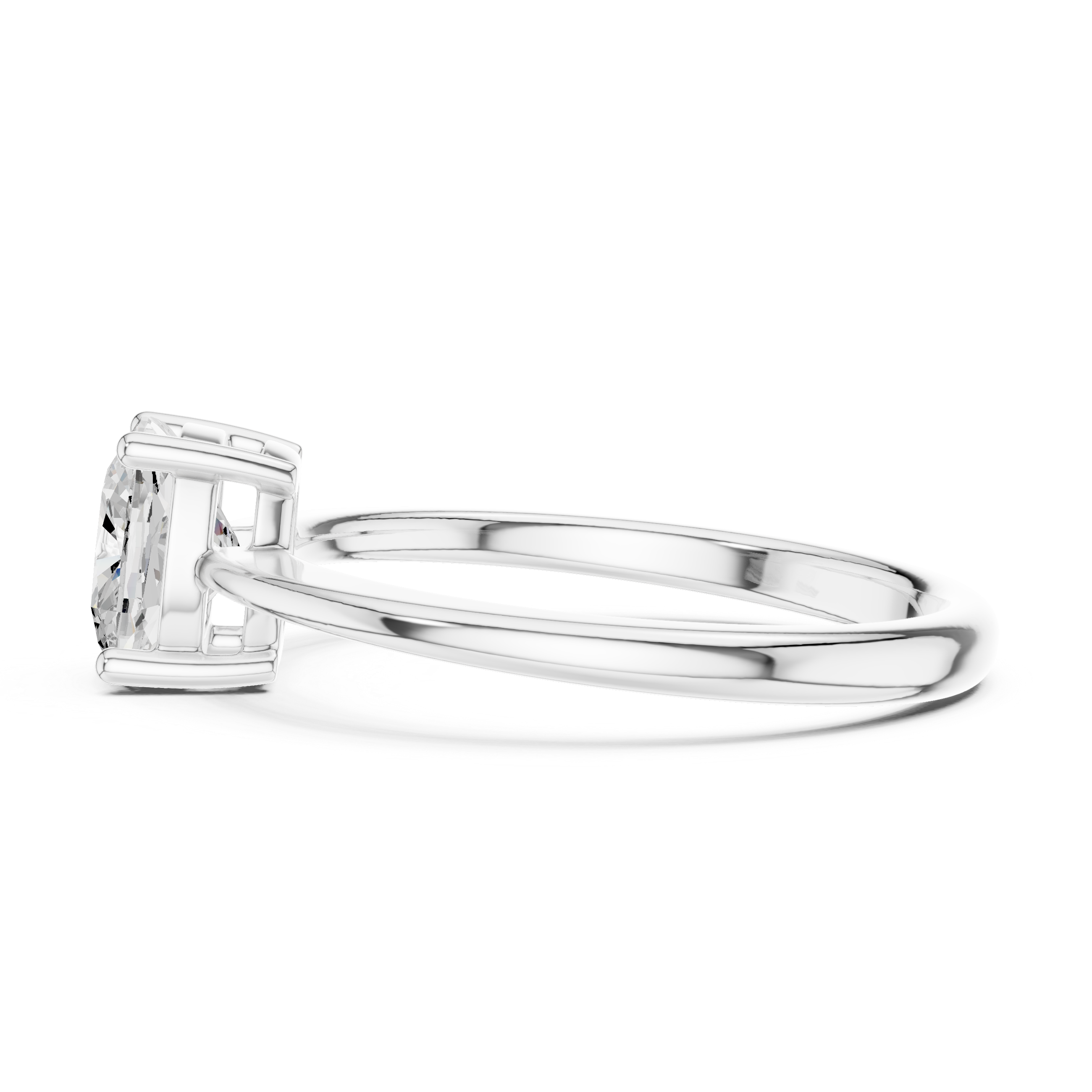 Classic Cushion Cut Solitaire Engagement Ring