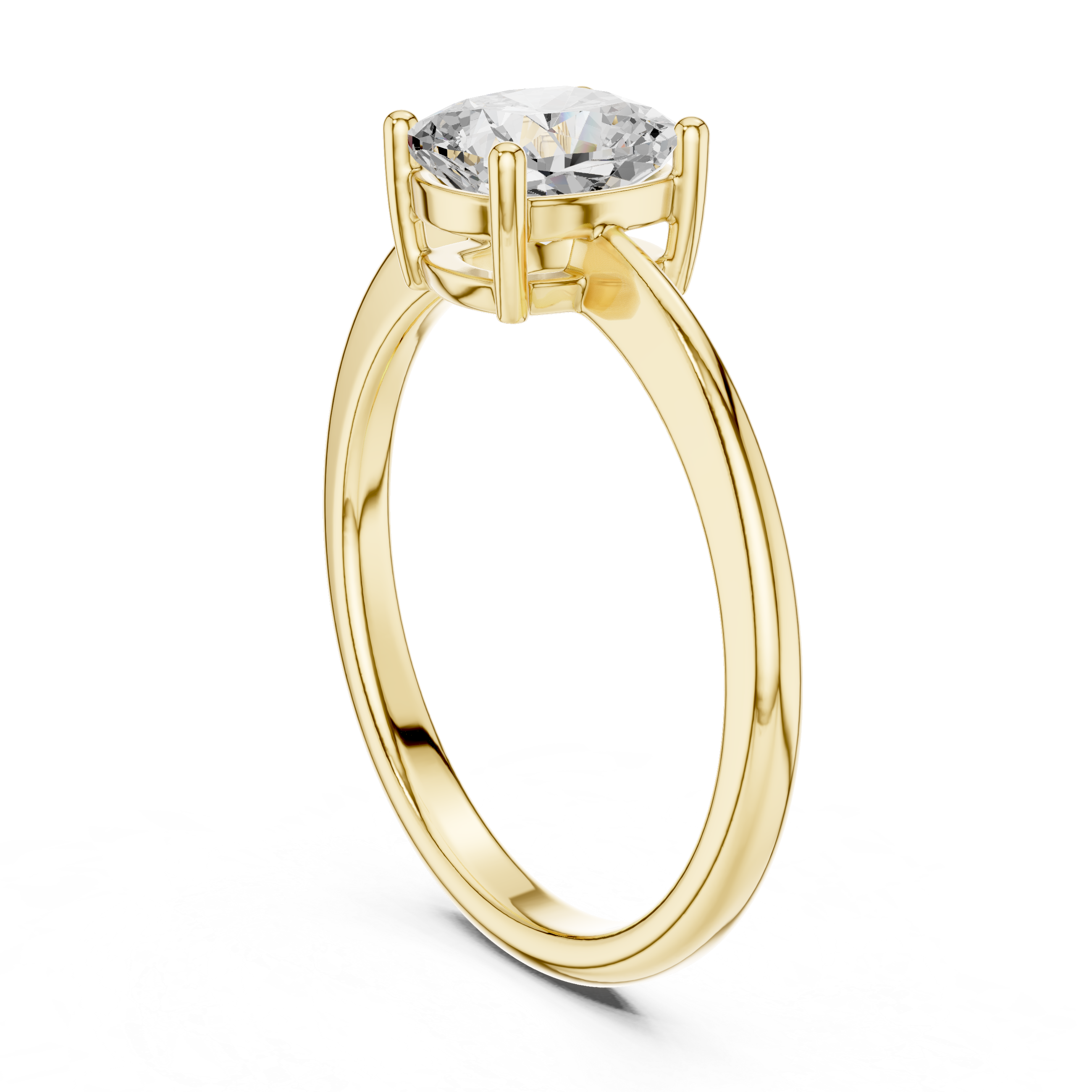 Classic Cushion Cut Solitaire Engagement Ring