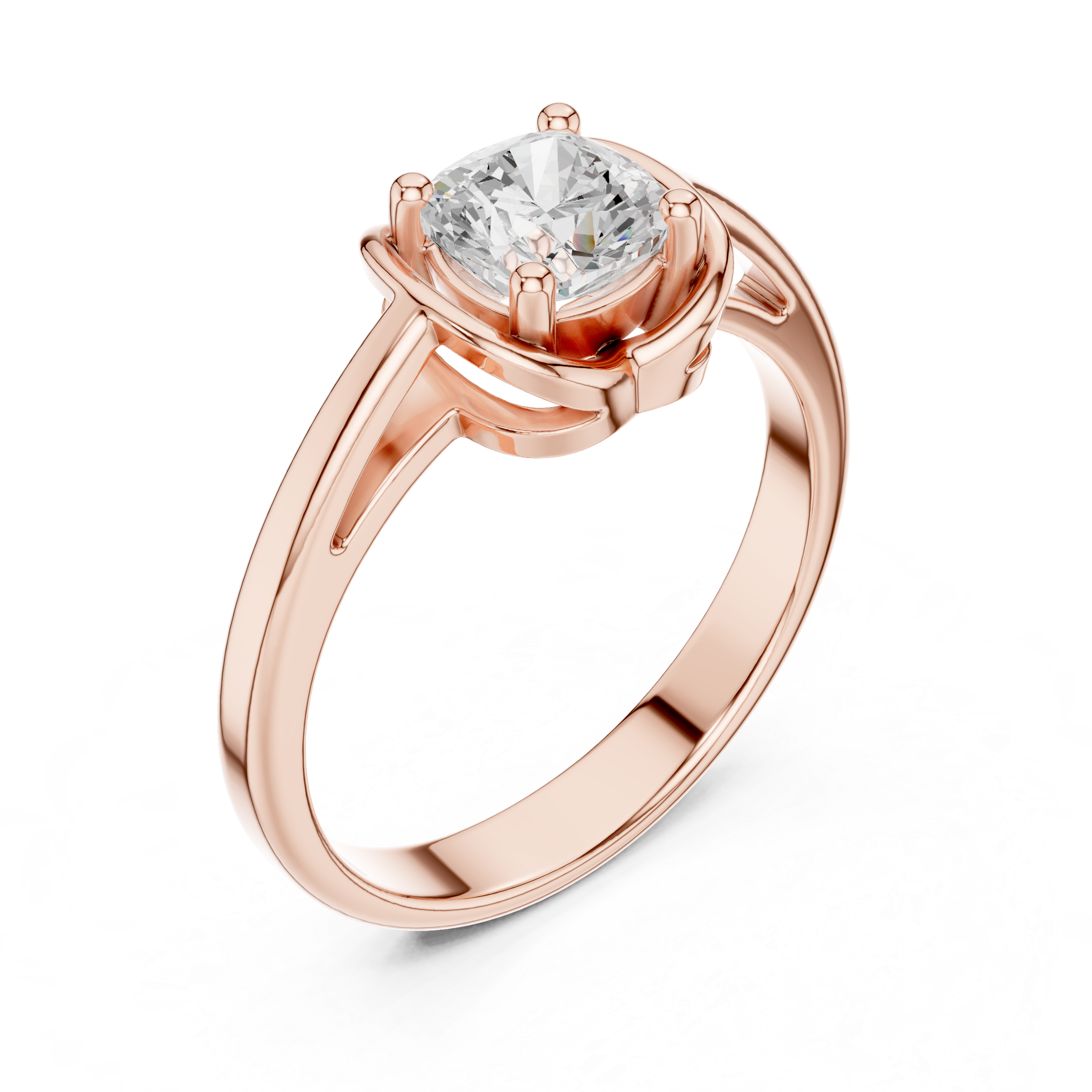 Cushion Cut Solitaire Engagement Ring