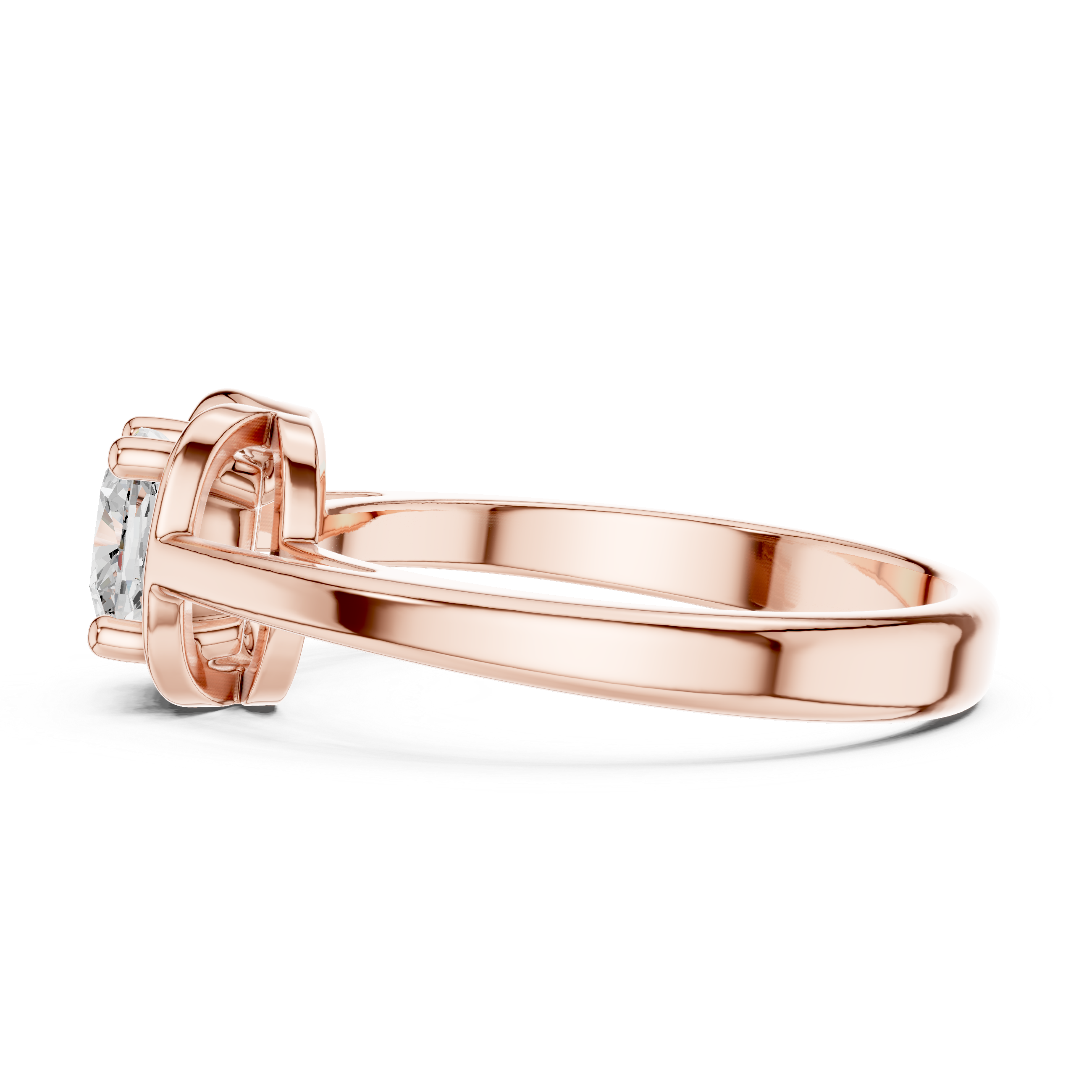 Cushion Cut Solitaire Engagement Ring