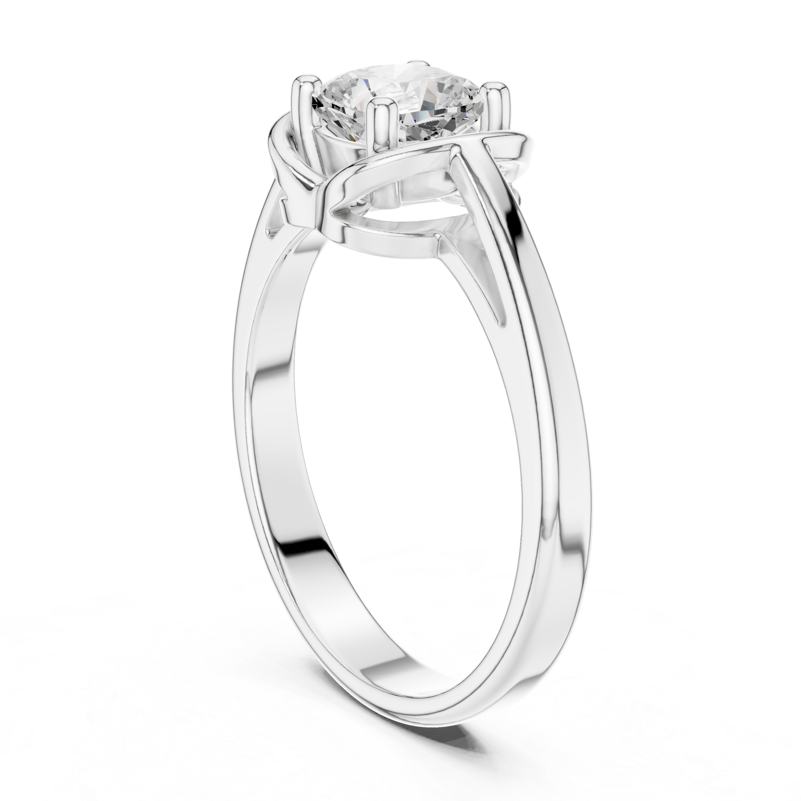 Cushion Cut Solitaire Engagement Ring