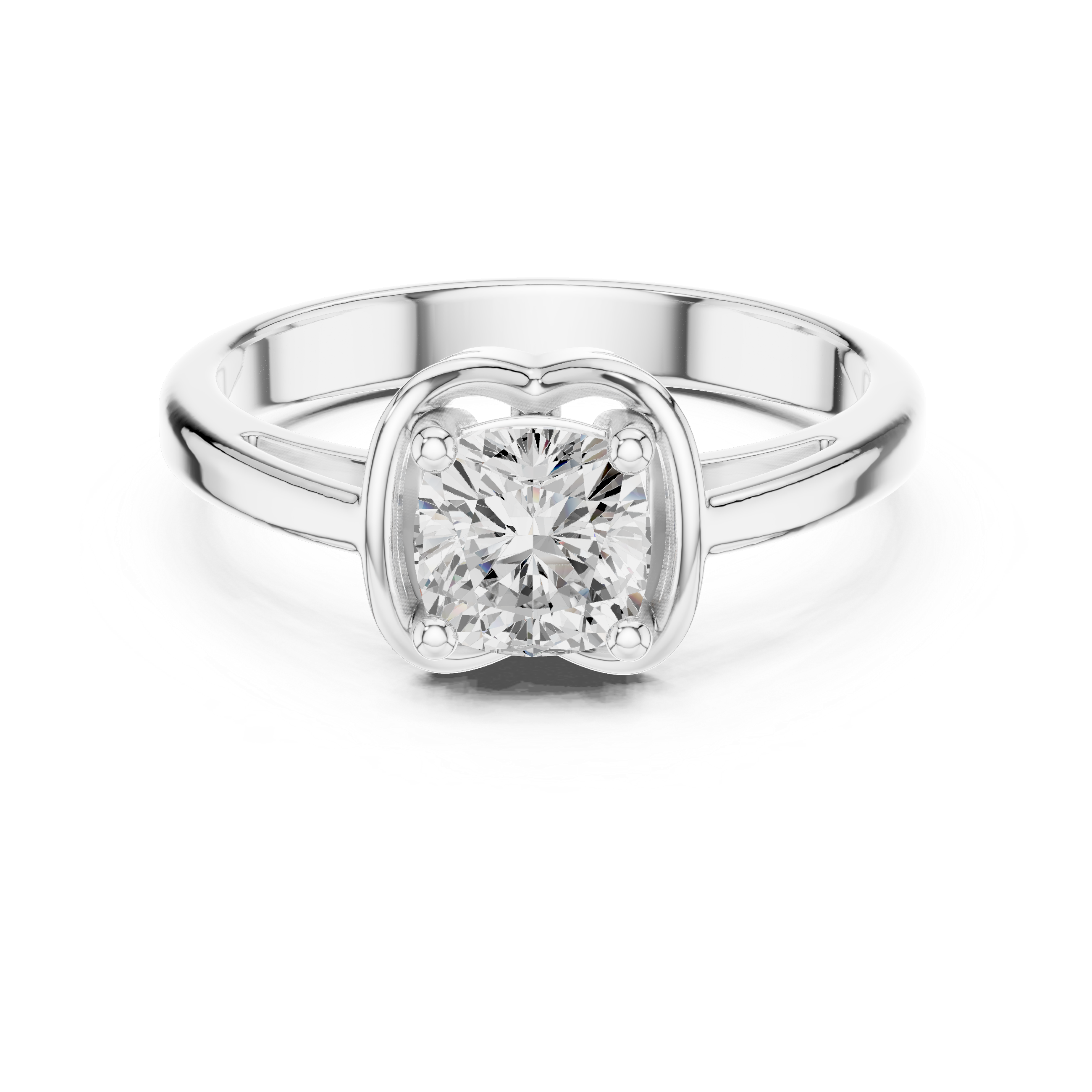 Cushion Cut Solitaire Engagement Ring