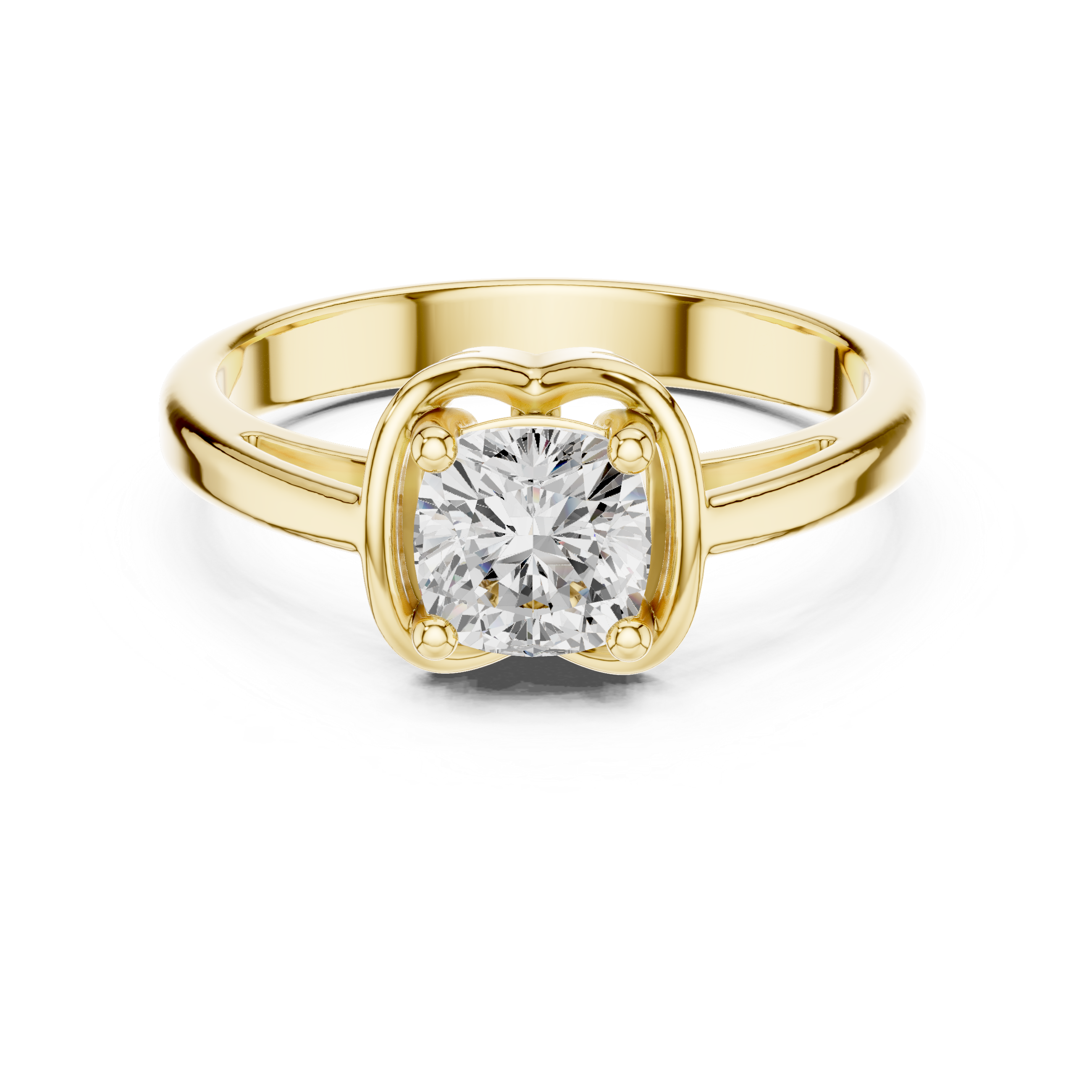 Cushion Cut Solitaire Engagement Ring