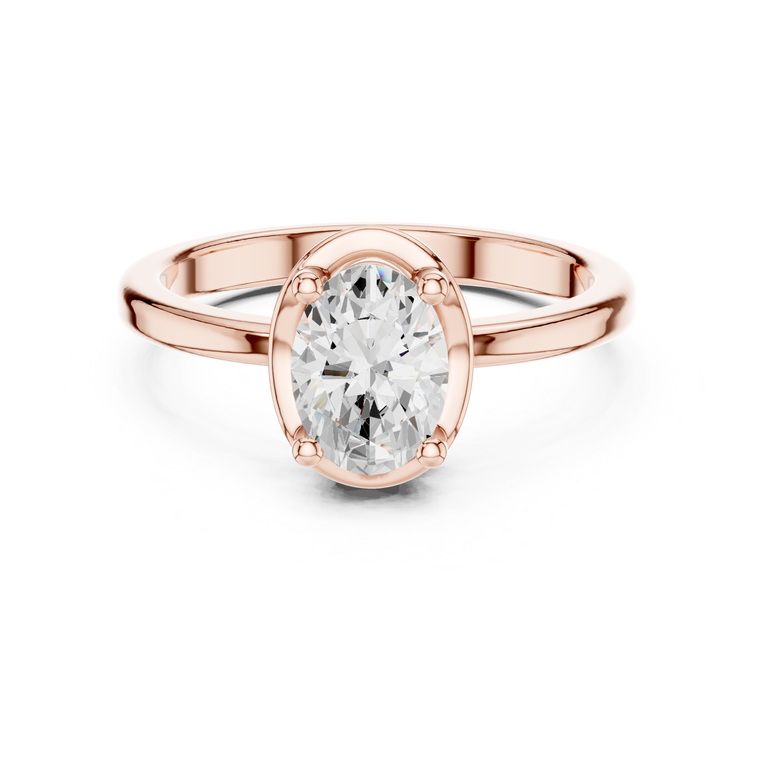 Classic Oval Solitaire Engagement Ring