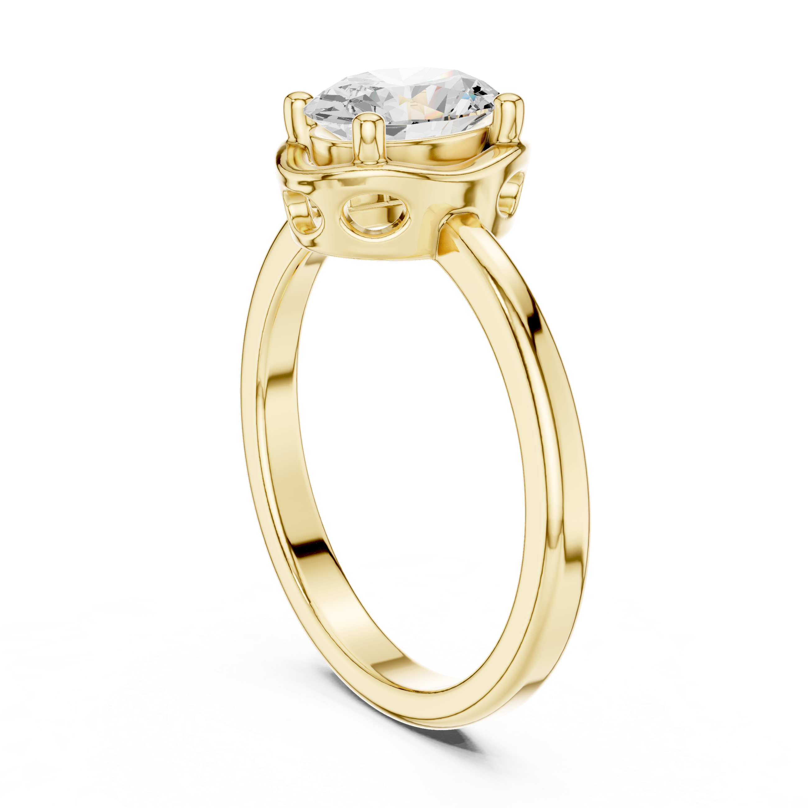 Classic Oval Solitaire Engagement Ring