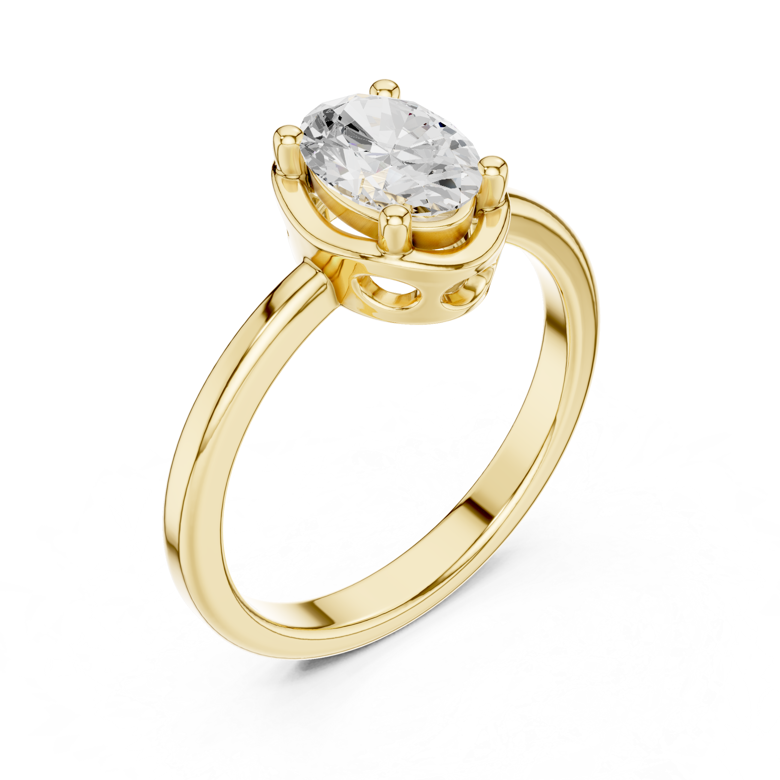 Classic Oval Solitaire Engagement Ring
