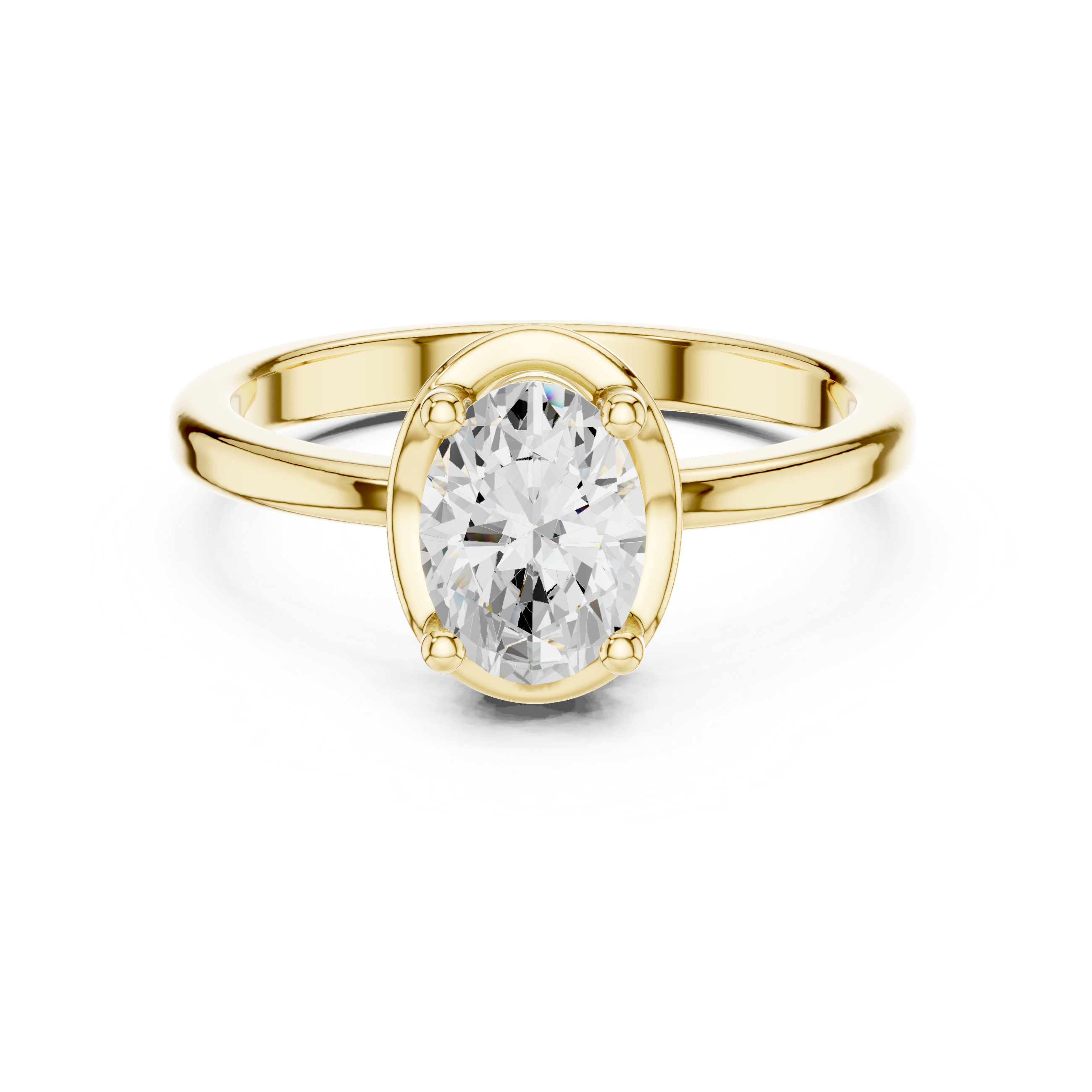 Classic Oval Solitaire Engagement Ring
