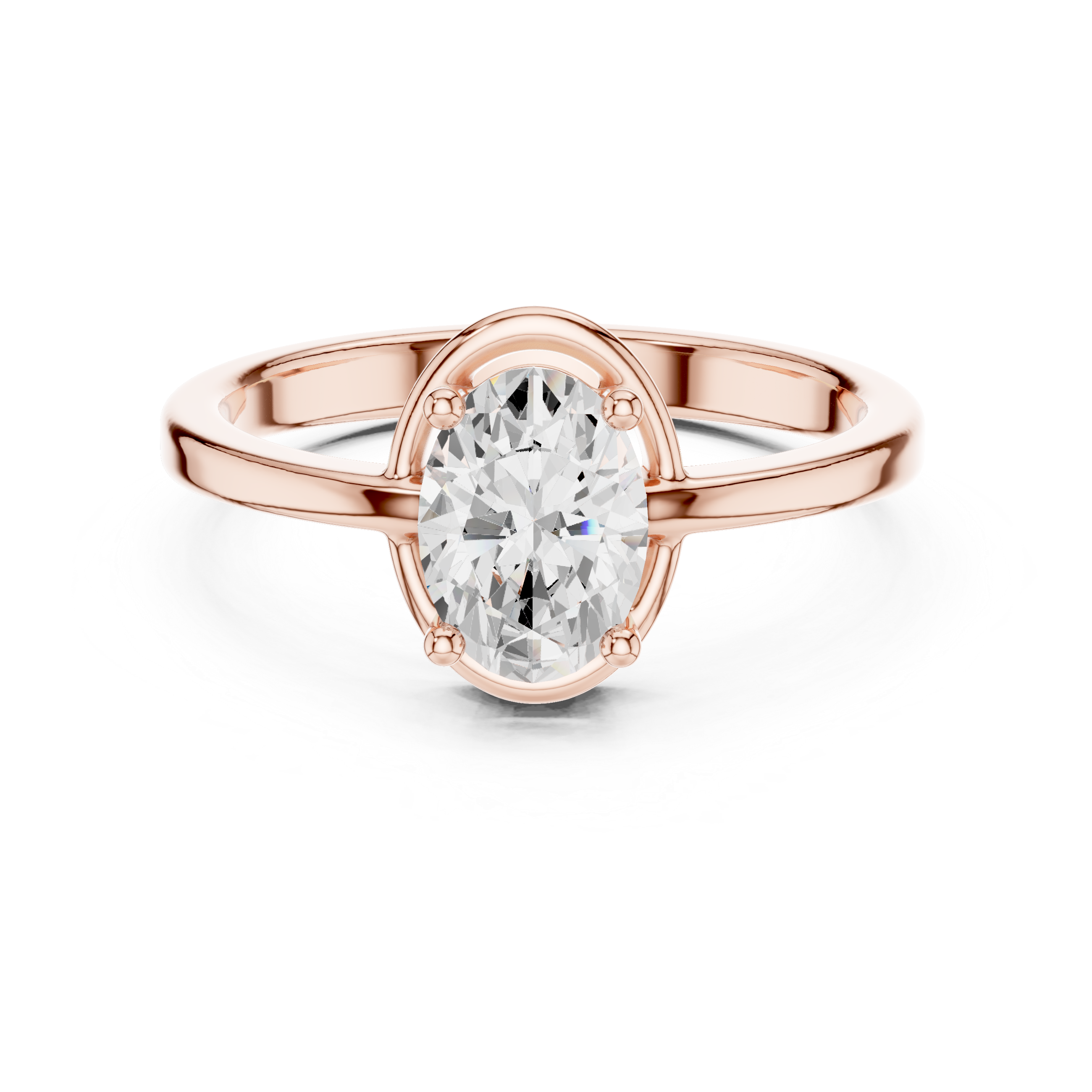 Classic Oval Solitaire Engagement Ring