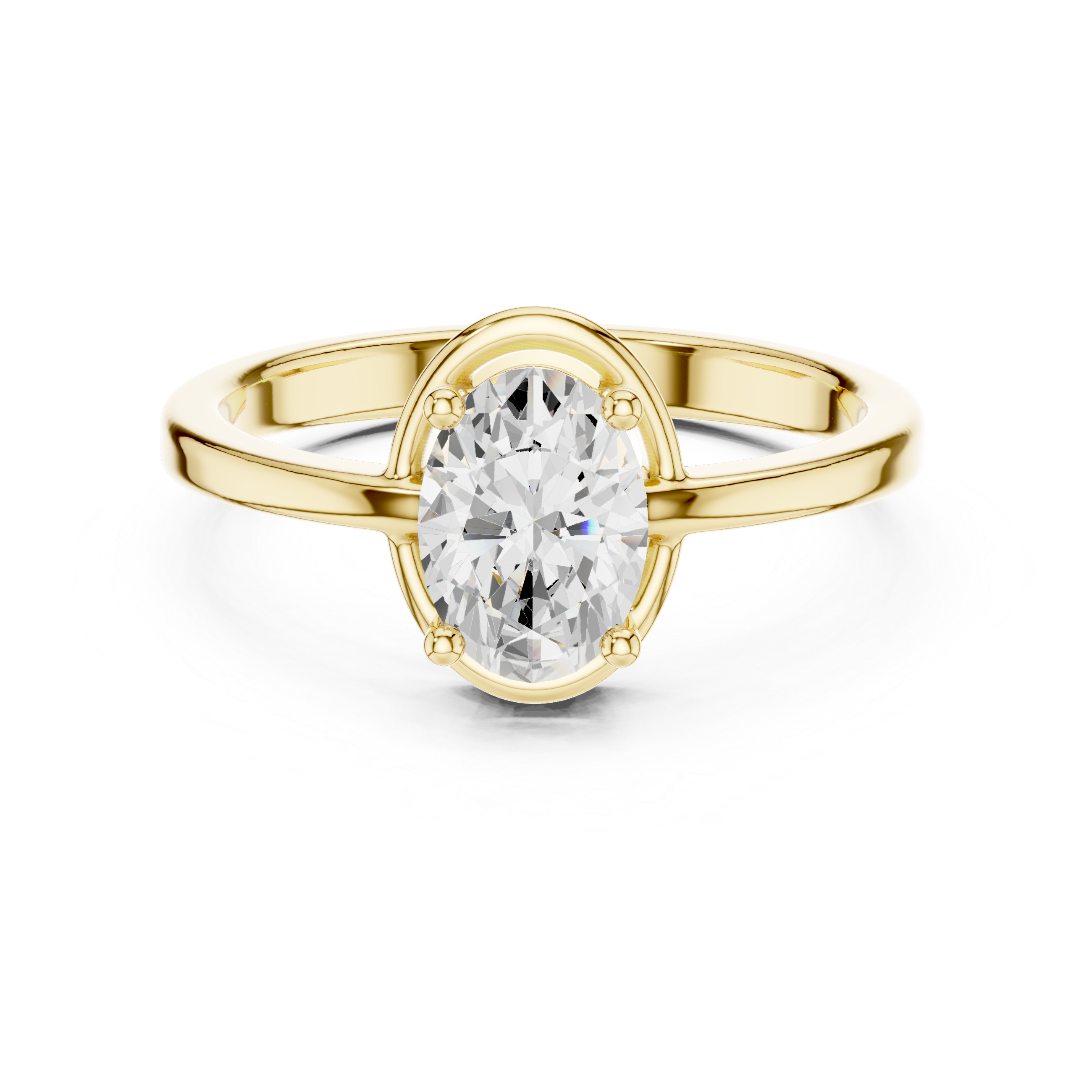 Classic Oval Solitaire Engagement Ring