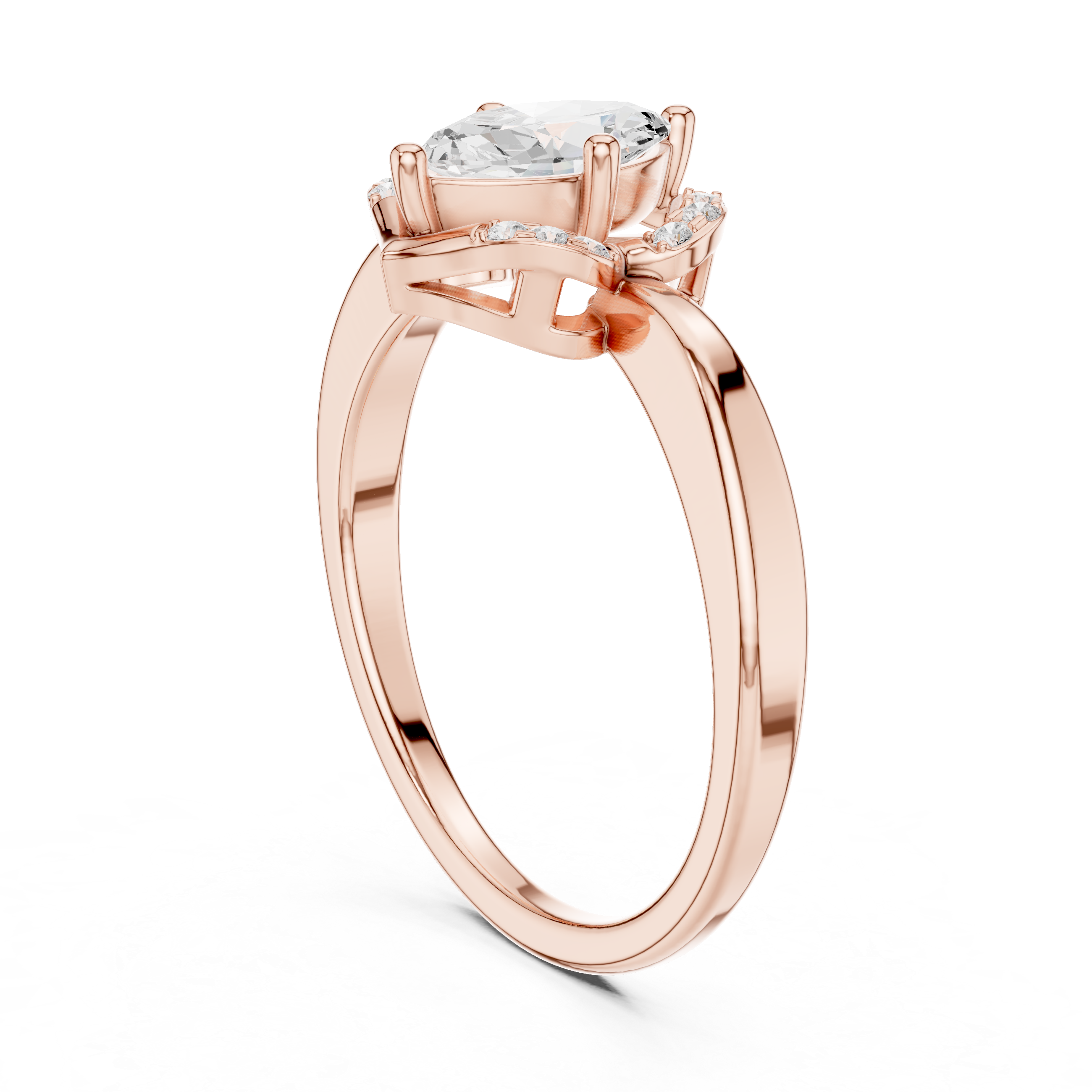 Vintage Marquise Halo Diamond Ring