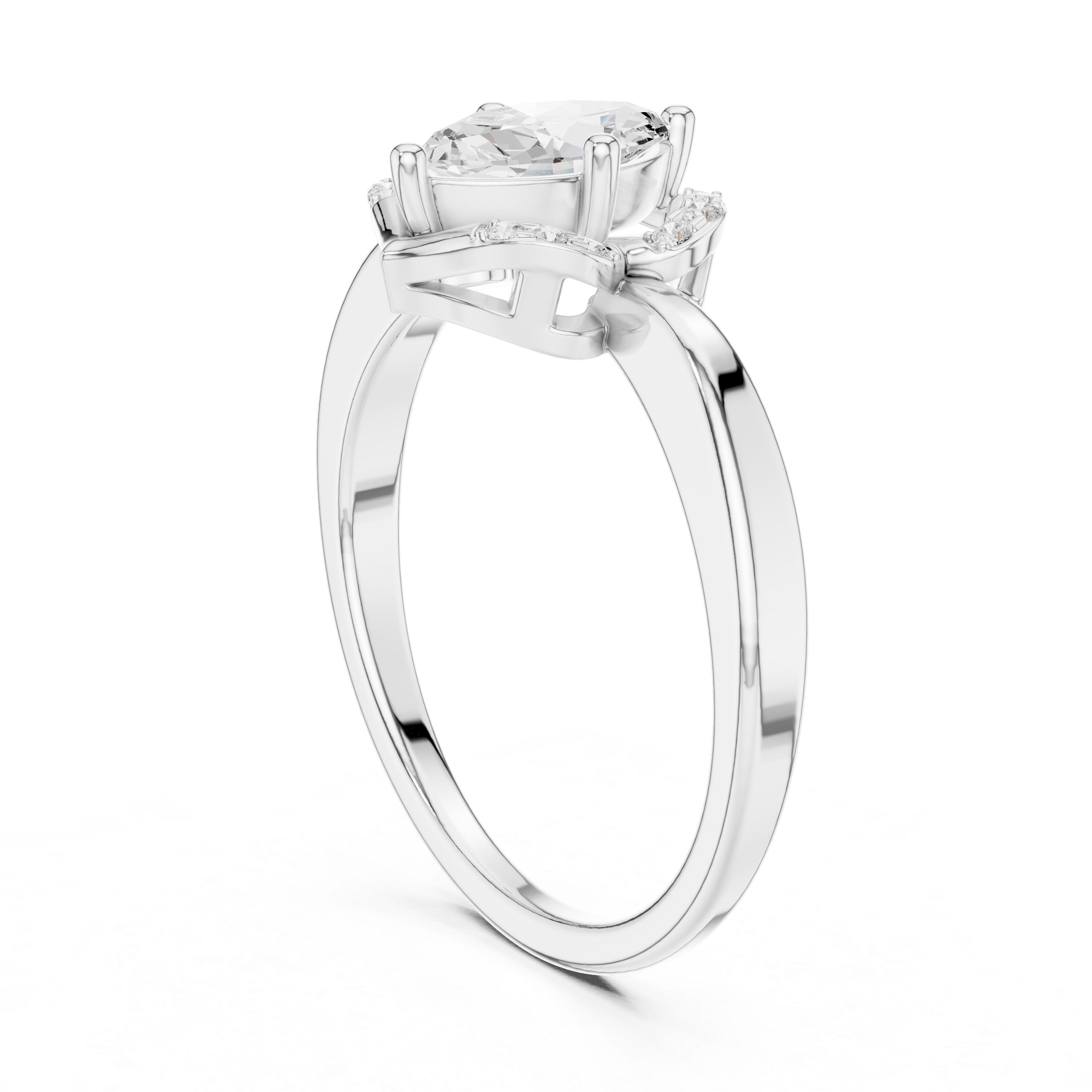 Vintage Marquise Halo Diamond Ring