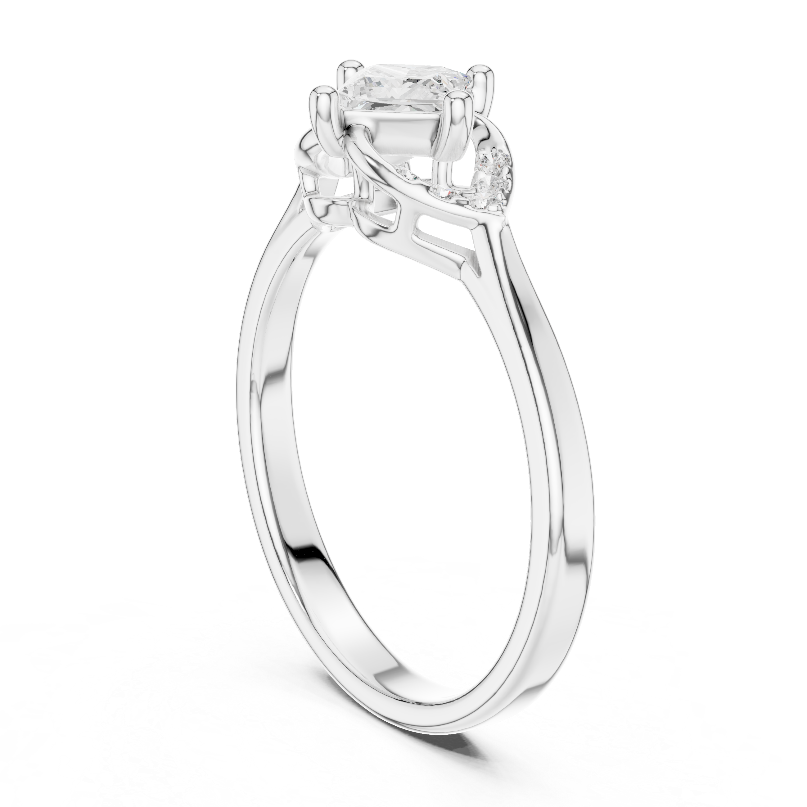 Vintage Princess Diamond Engagement Ring