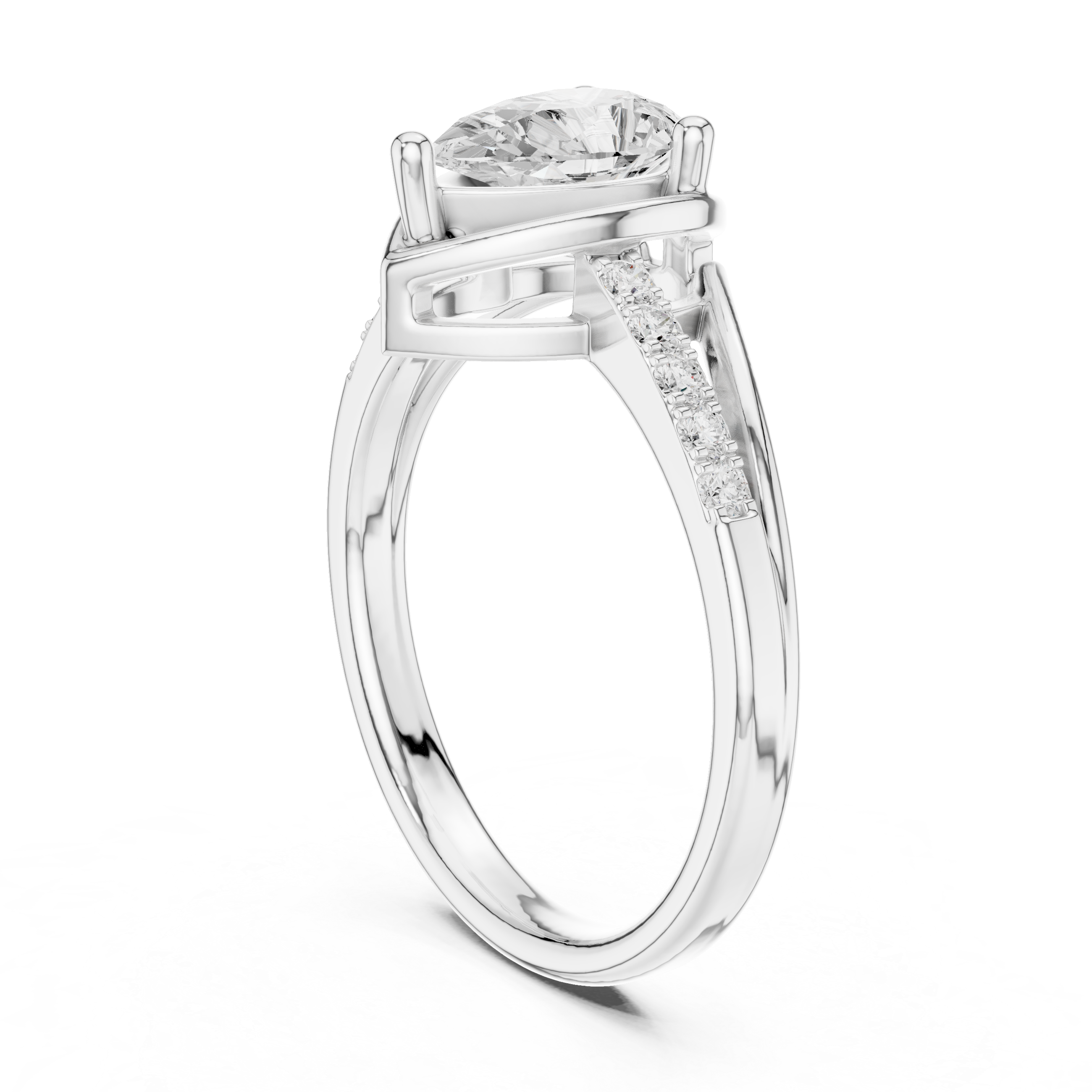Pear Diamond Engagement Ring