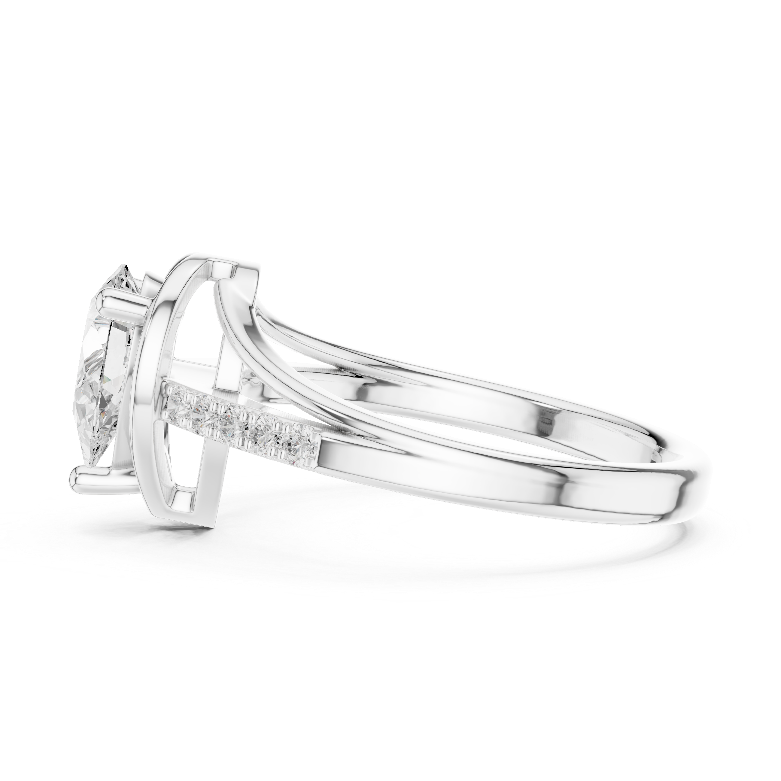 Pear Diamond Engagement Ring
