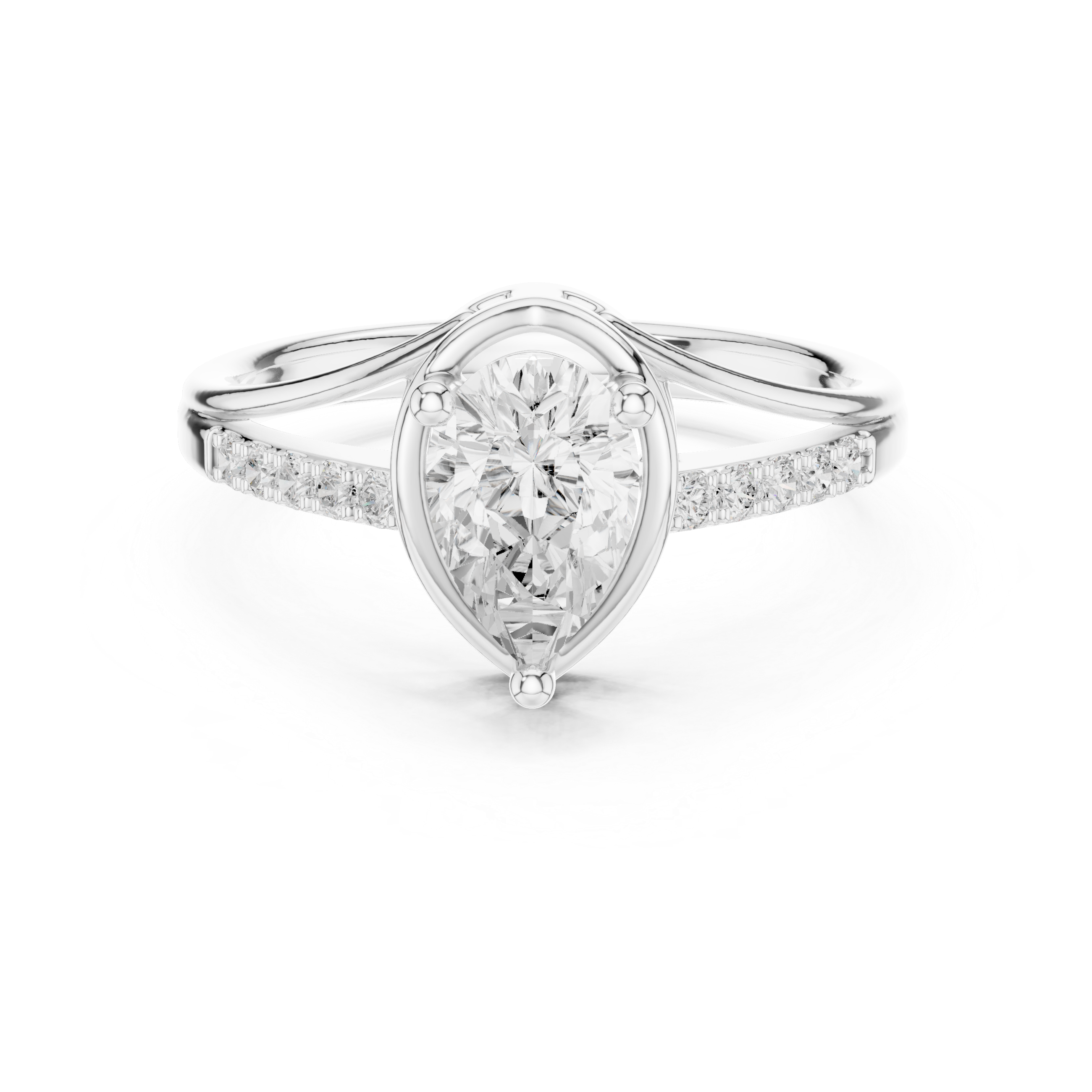Pear Diamond Engagement Ring