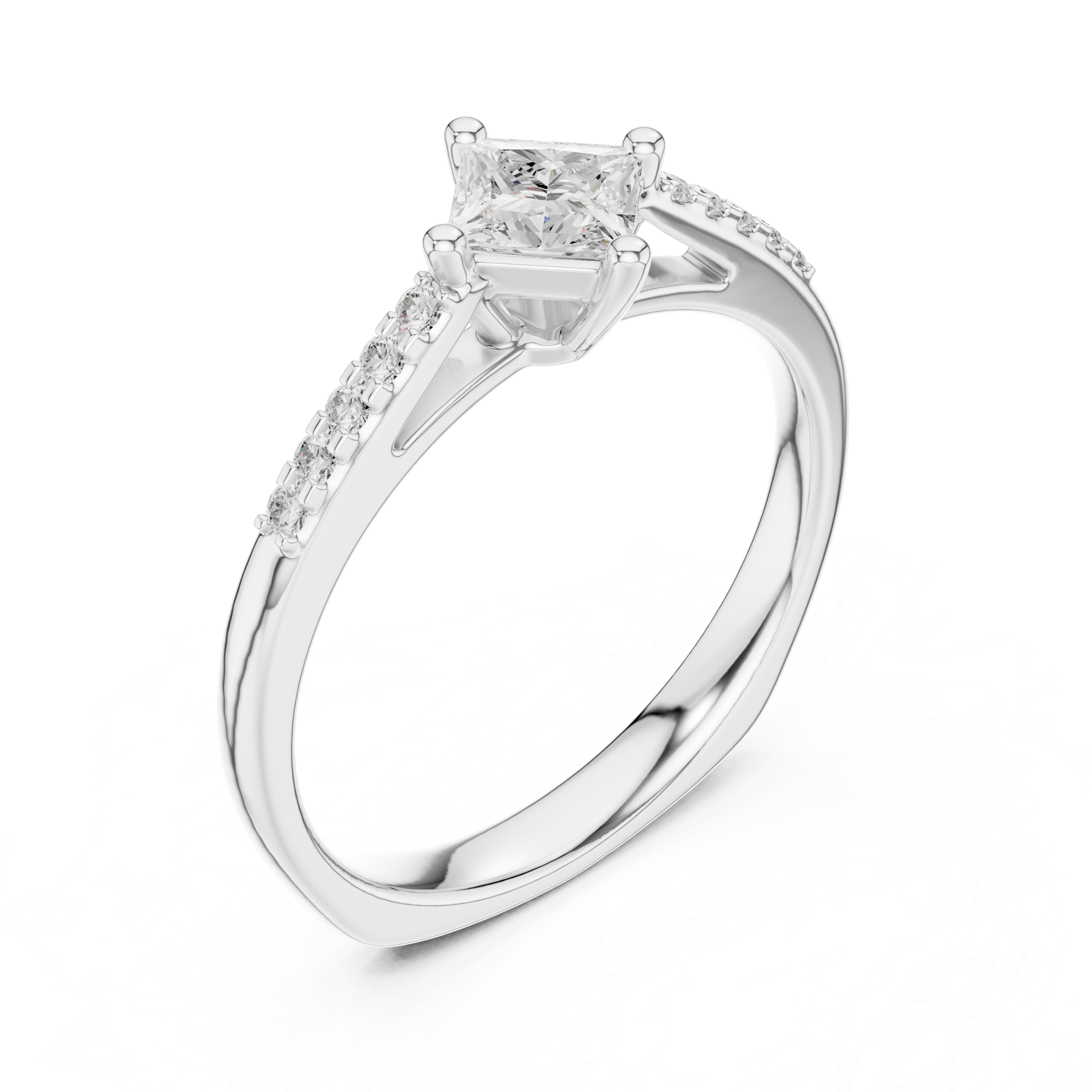 Princess Cut Diamond Engagement Ring