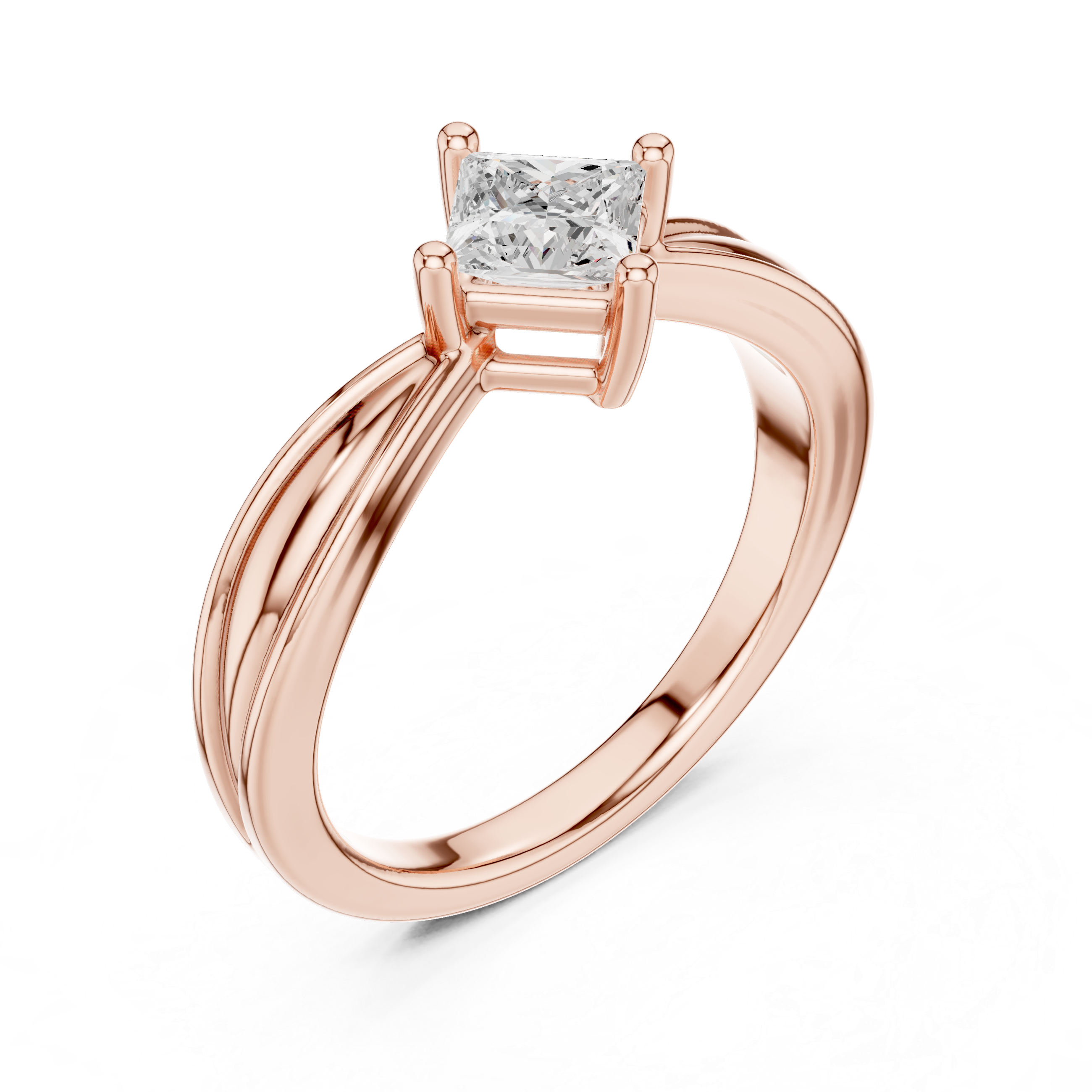 Princess Cut Solitaire Engagement Ring