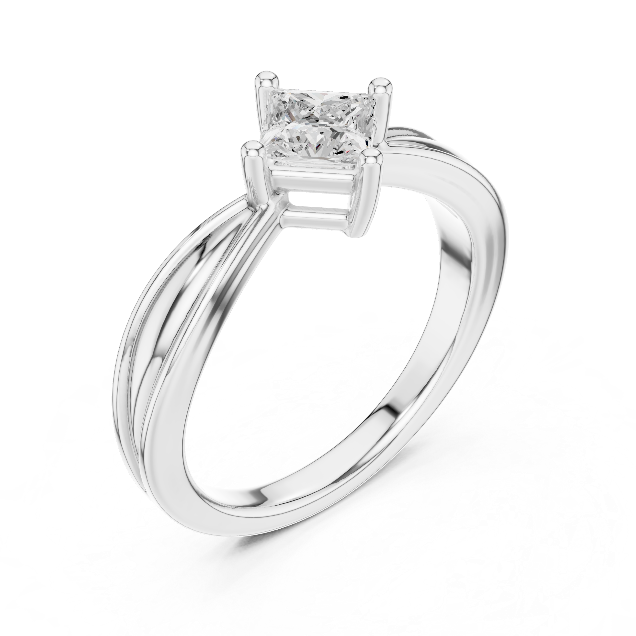 Princess Cut Solitaire Engagement Ring