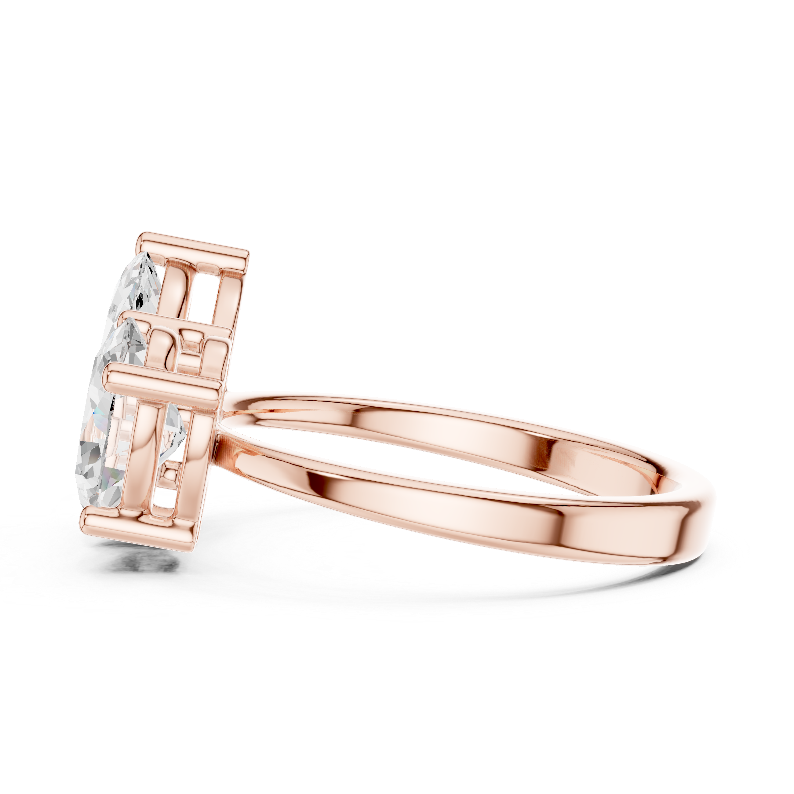 Toi et Moi Marquise & Oval Ring 2.03 CT
