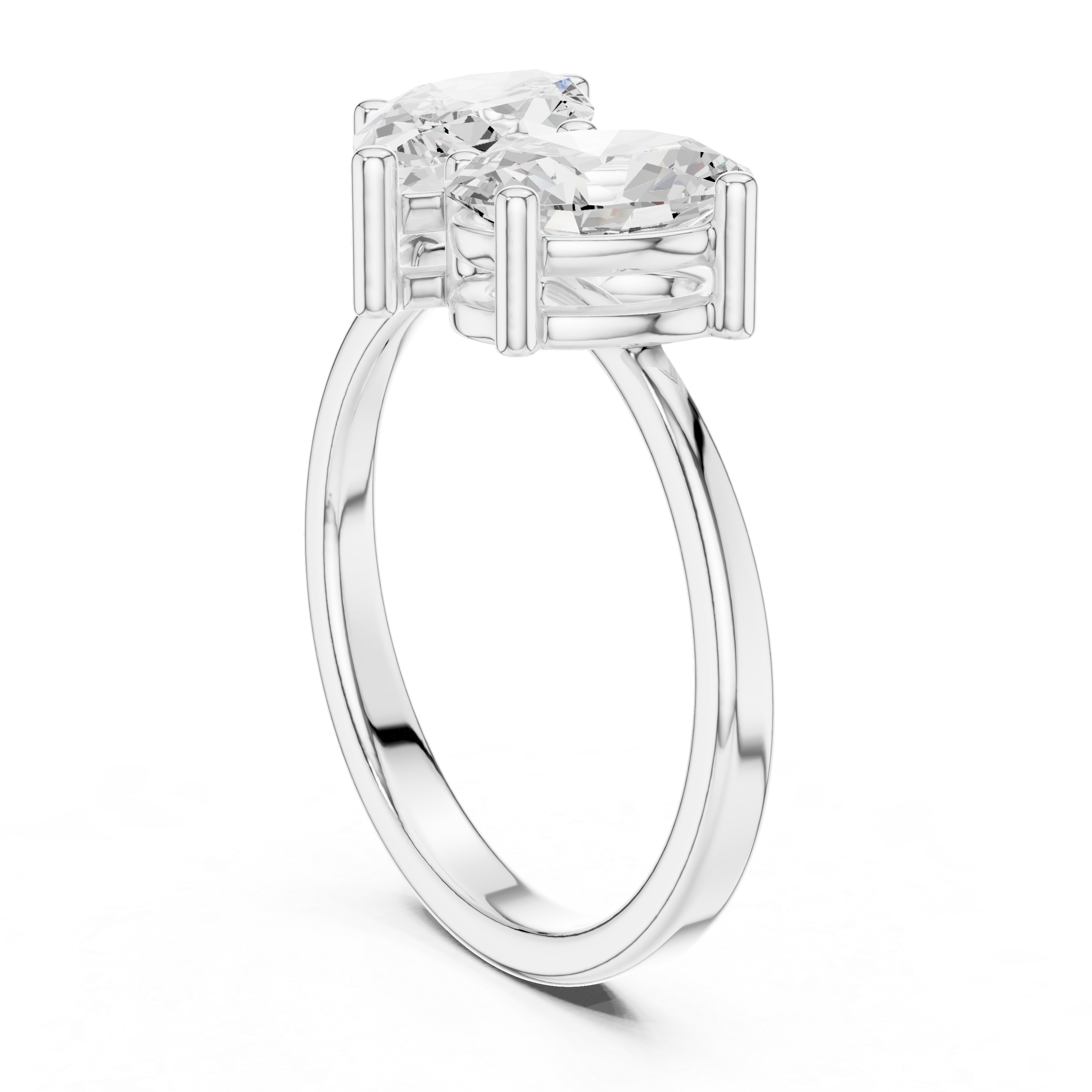 Toi et Moi Marquise & Oval Ring 2.03 CT