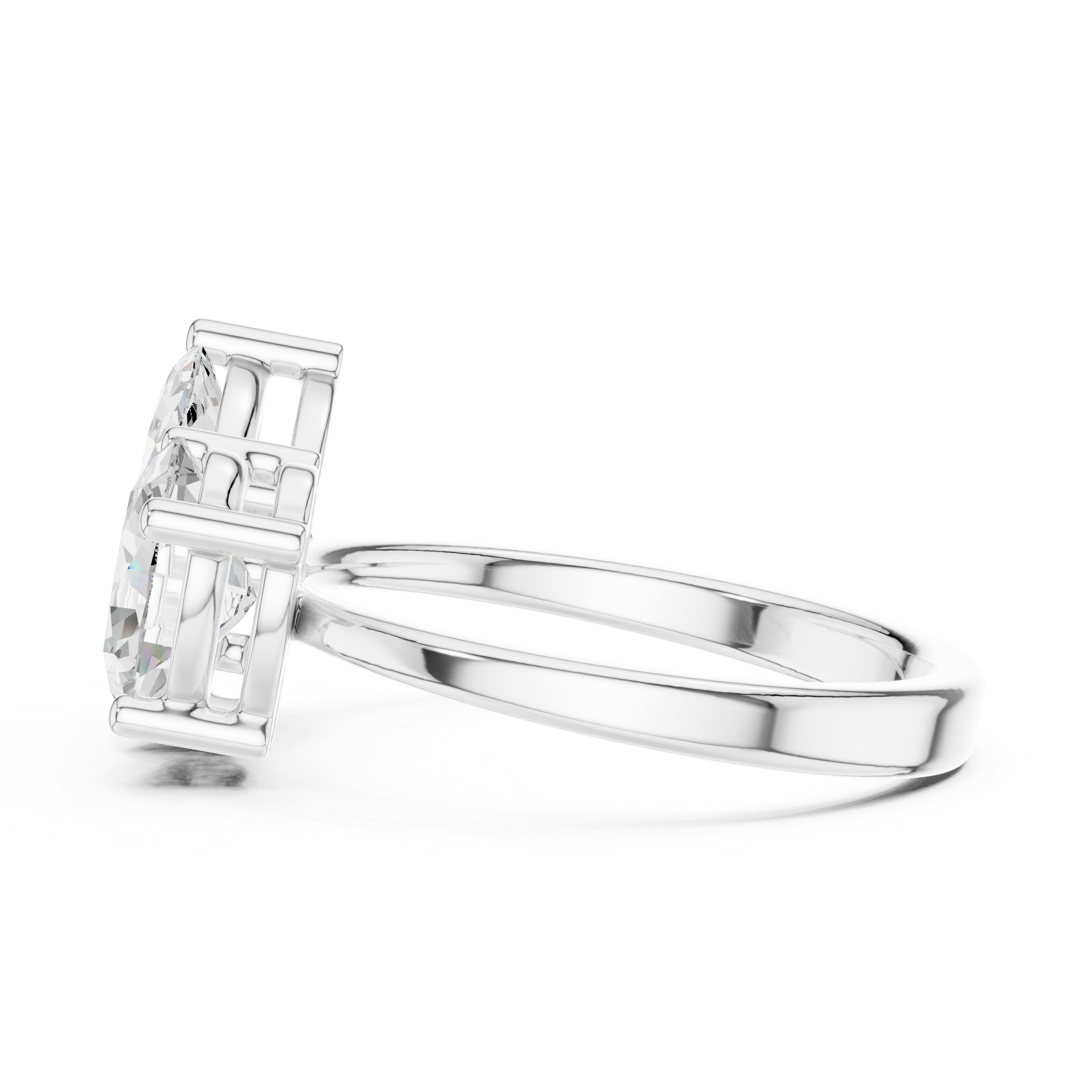Toi et Moi Marquise & Oval Ring 2.03 CT