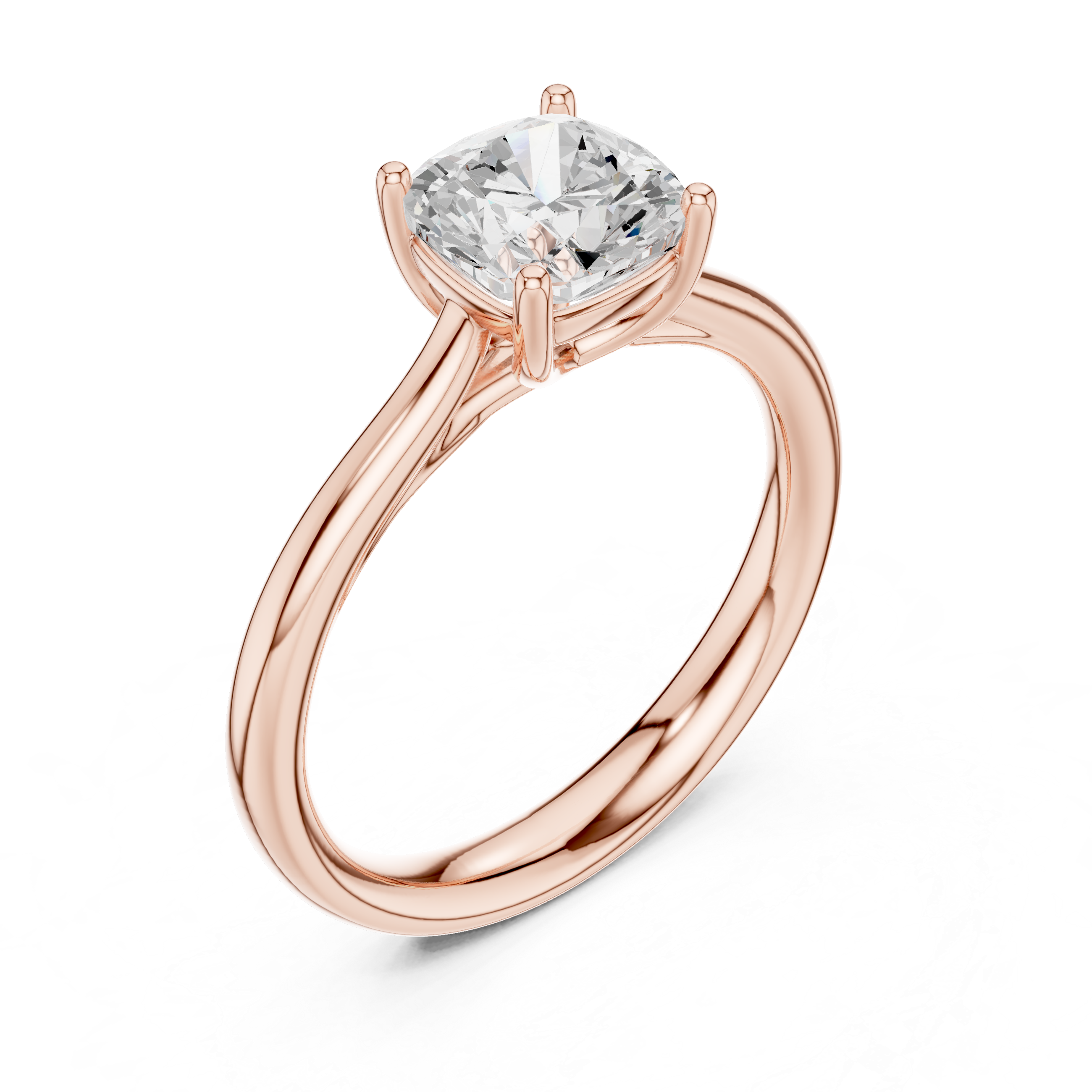 Cushion Cut Solitaire Engagement Ring 1.12 CT