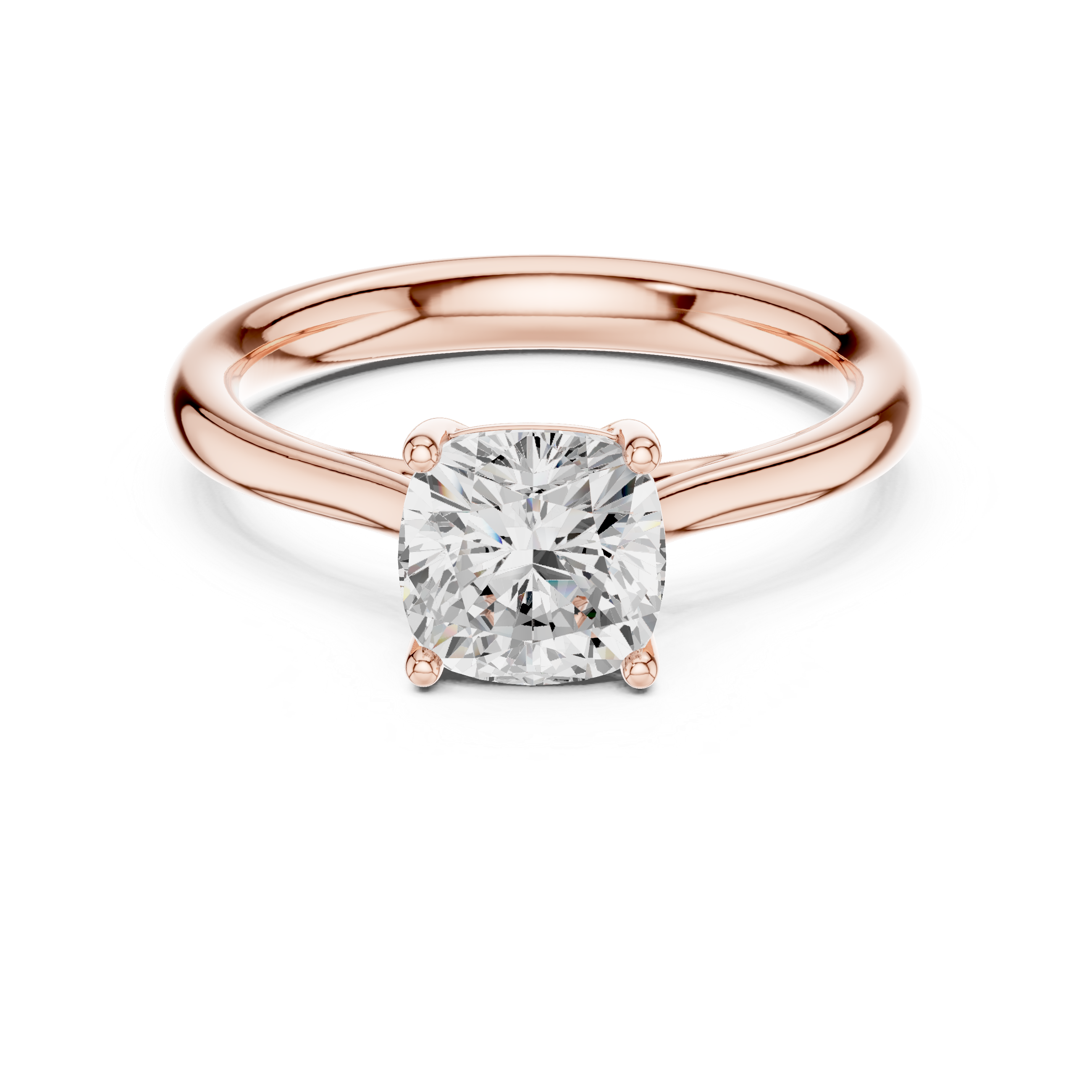 Cushion Cut Solitaire Engagement Ring 1.12 CT