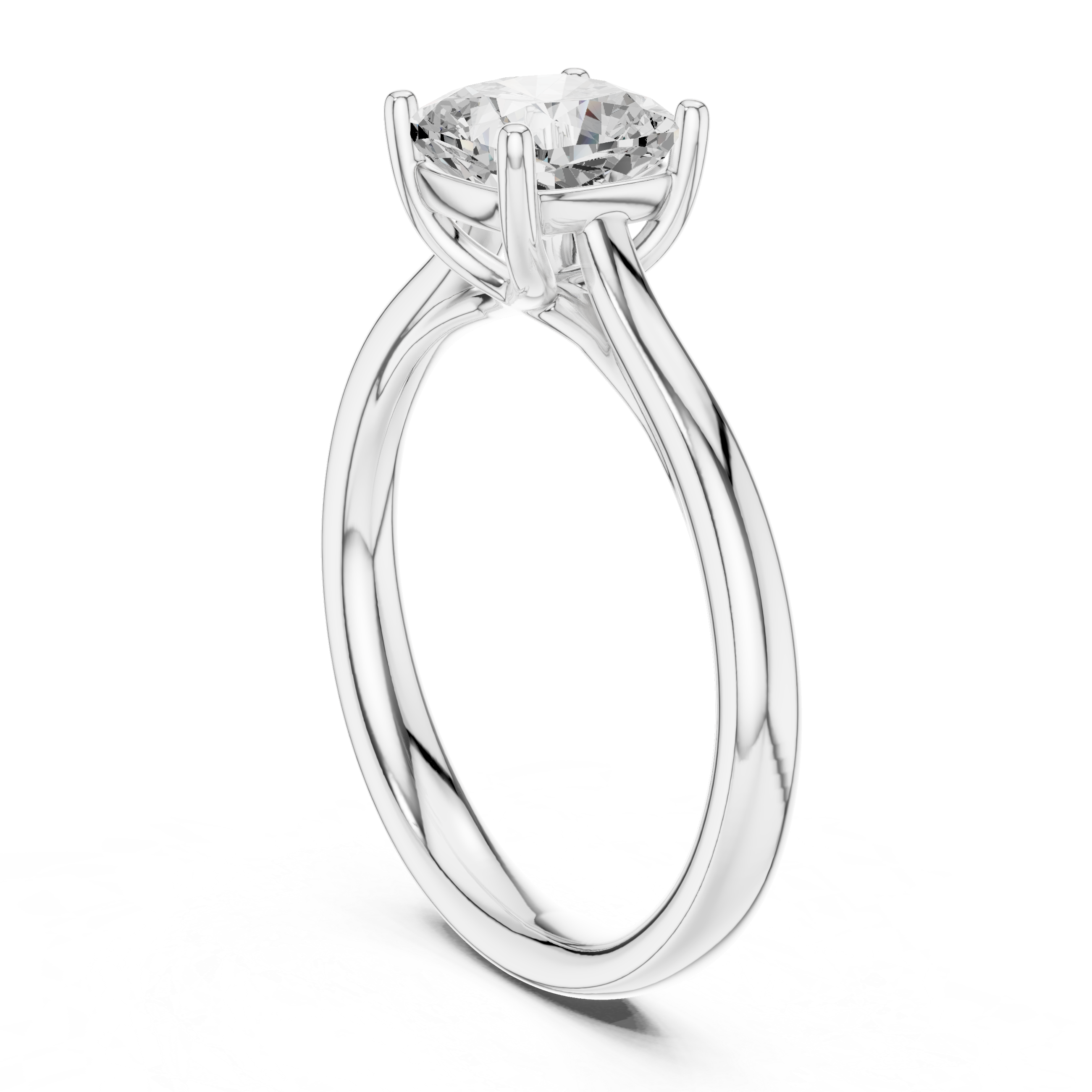 Cushion Cut Solitaire Engagement Ring 1.12 CT