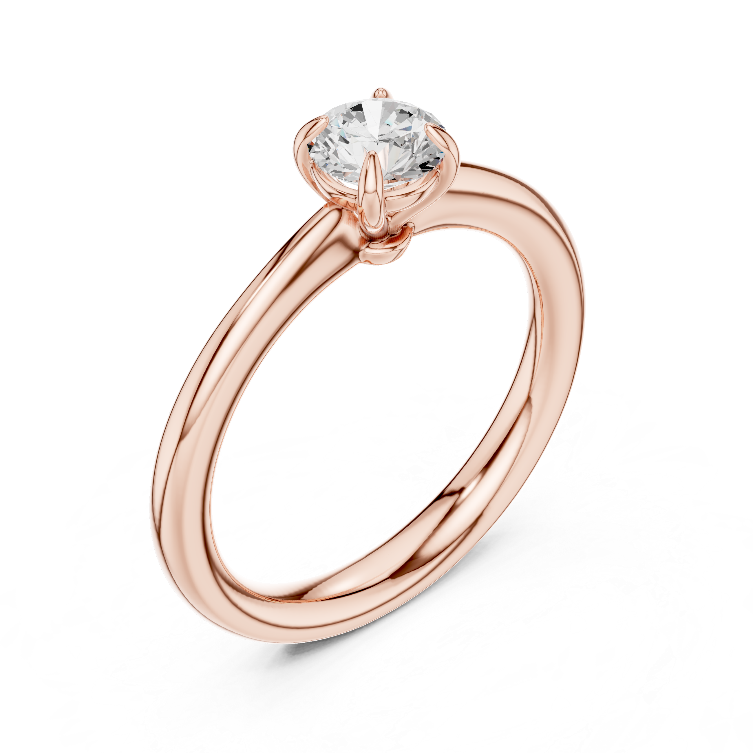Classic Solitaire Engagement Ring 0.61 CT