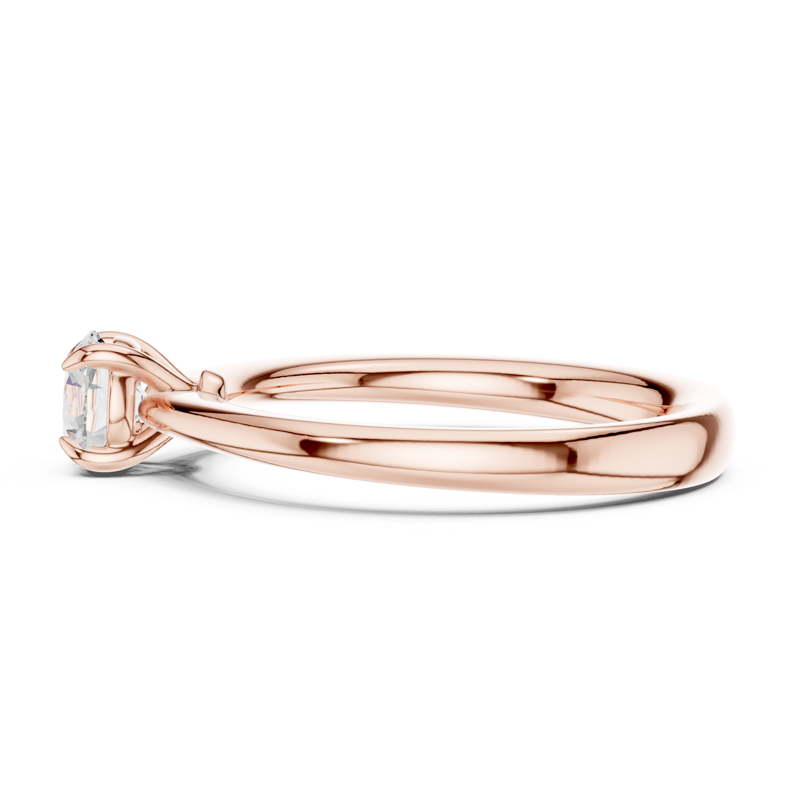 Classic Solitaire Engagement Ring 0.61 CT