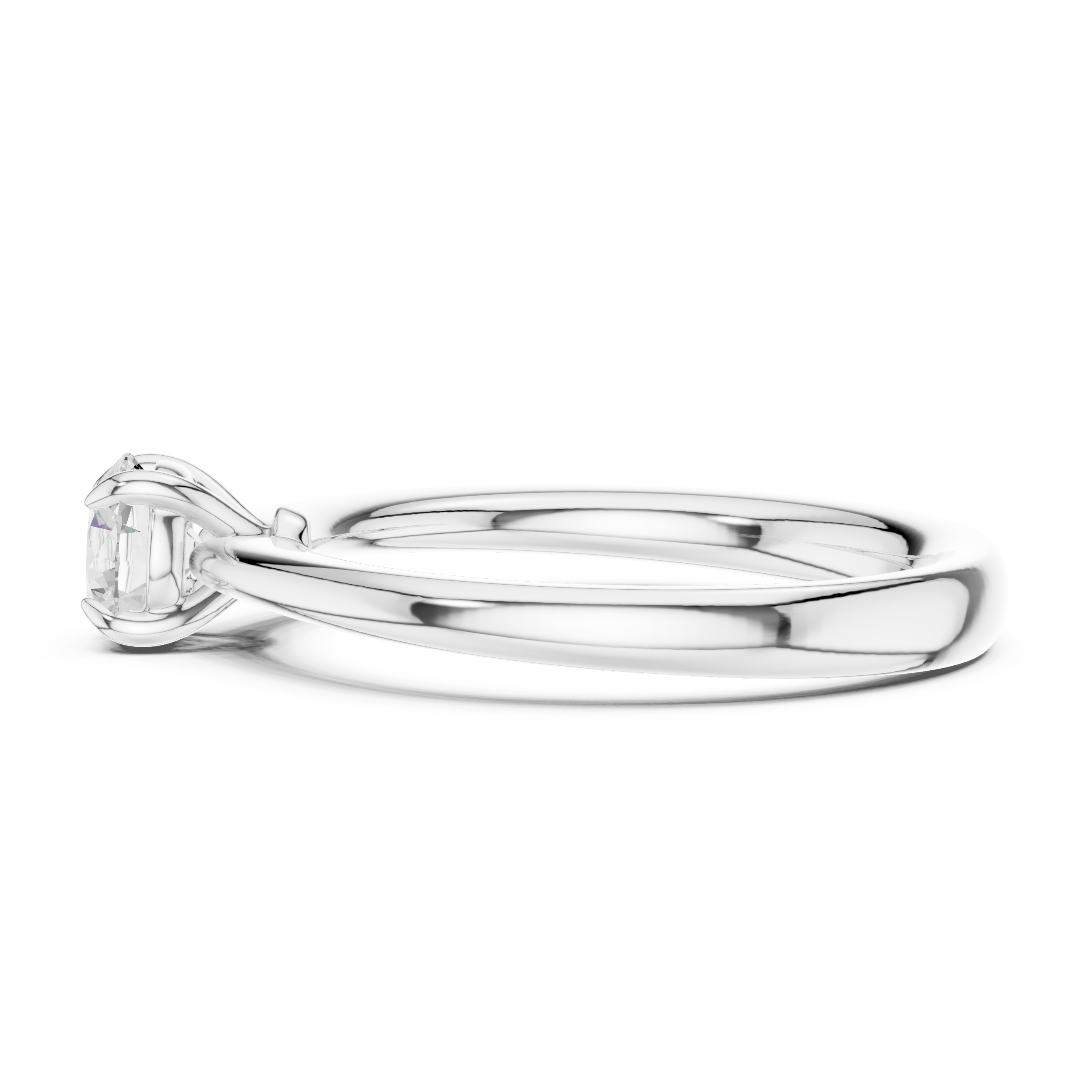 Classic Solitaire Engagement Ring 0.61 CT