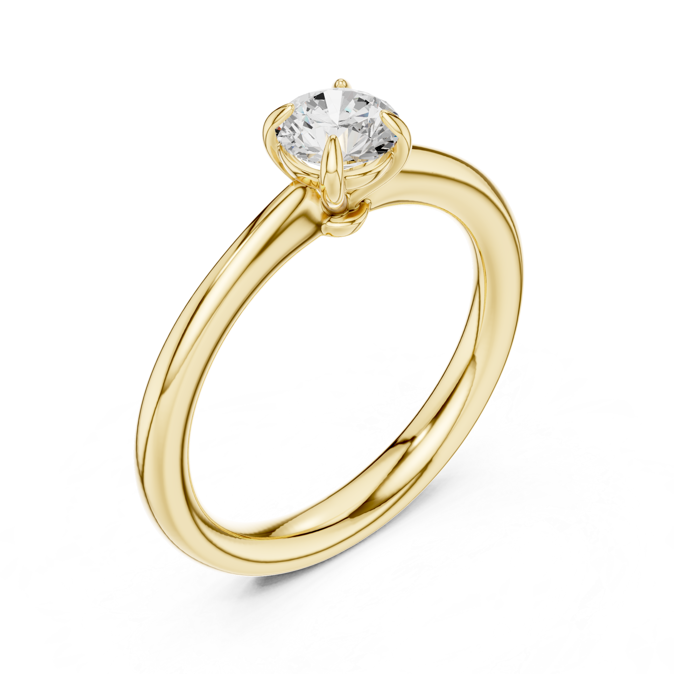 Classic Solitaire Engagement Ring 0.61 CT