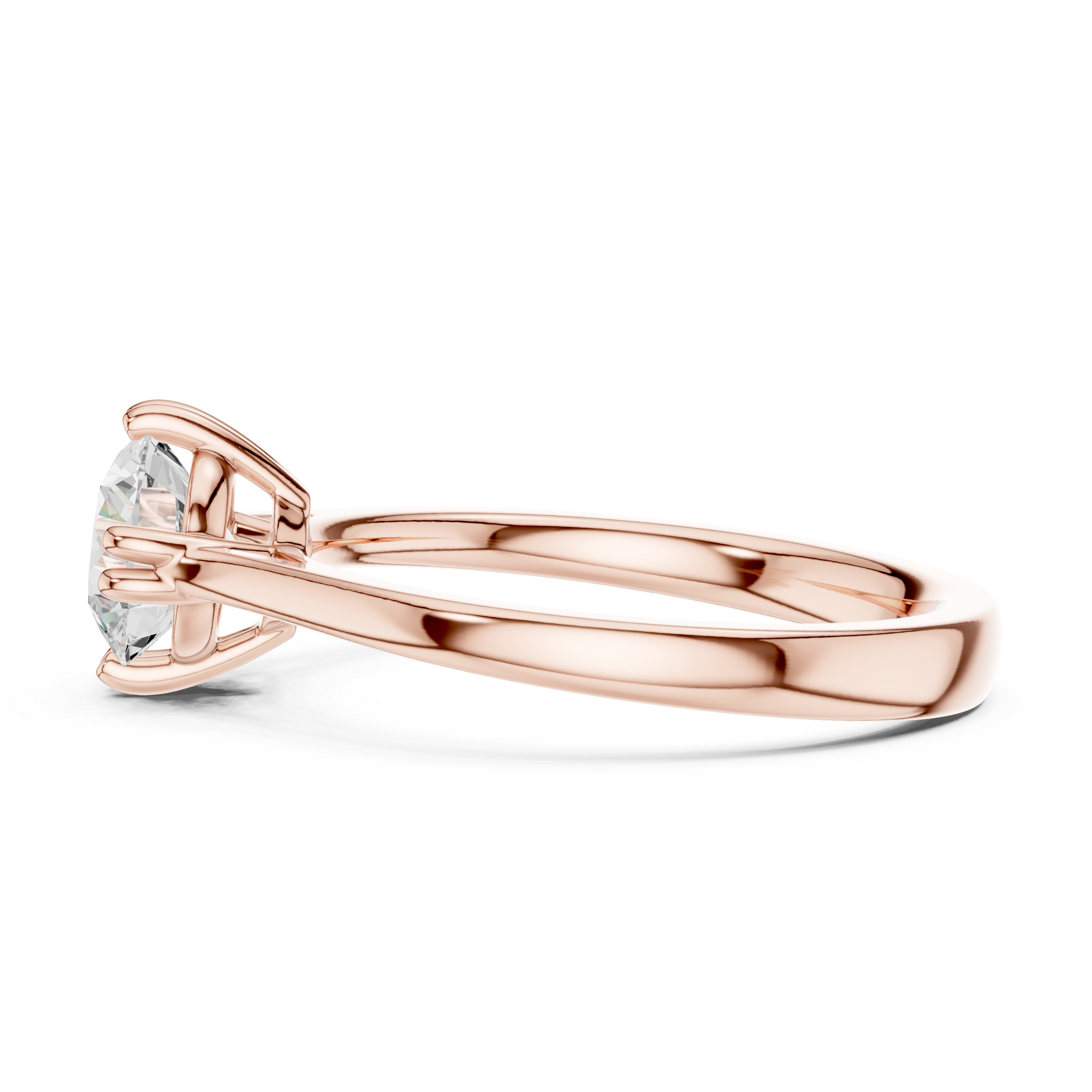 Classic Six Prong Solitaire Engagement Ring 1 CT