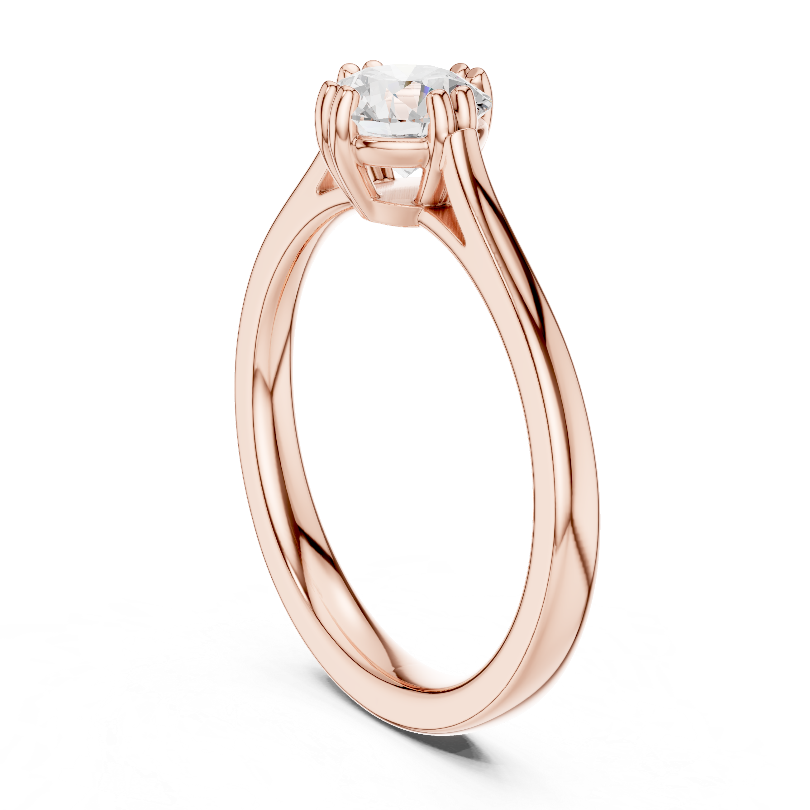Classic Six Prong Solitaire Engagement Ring 0.85 CT