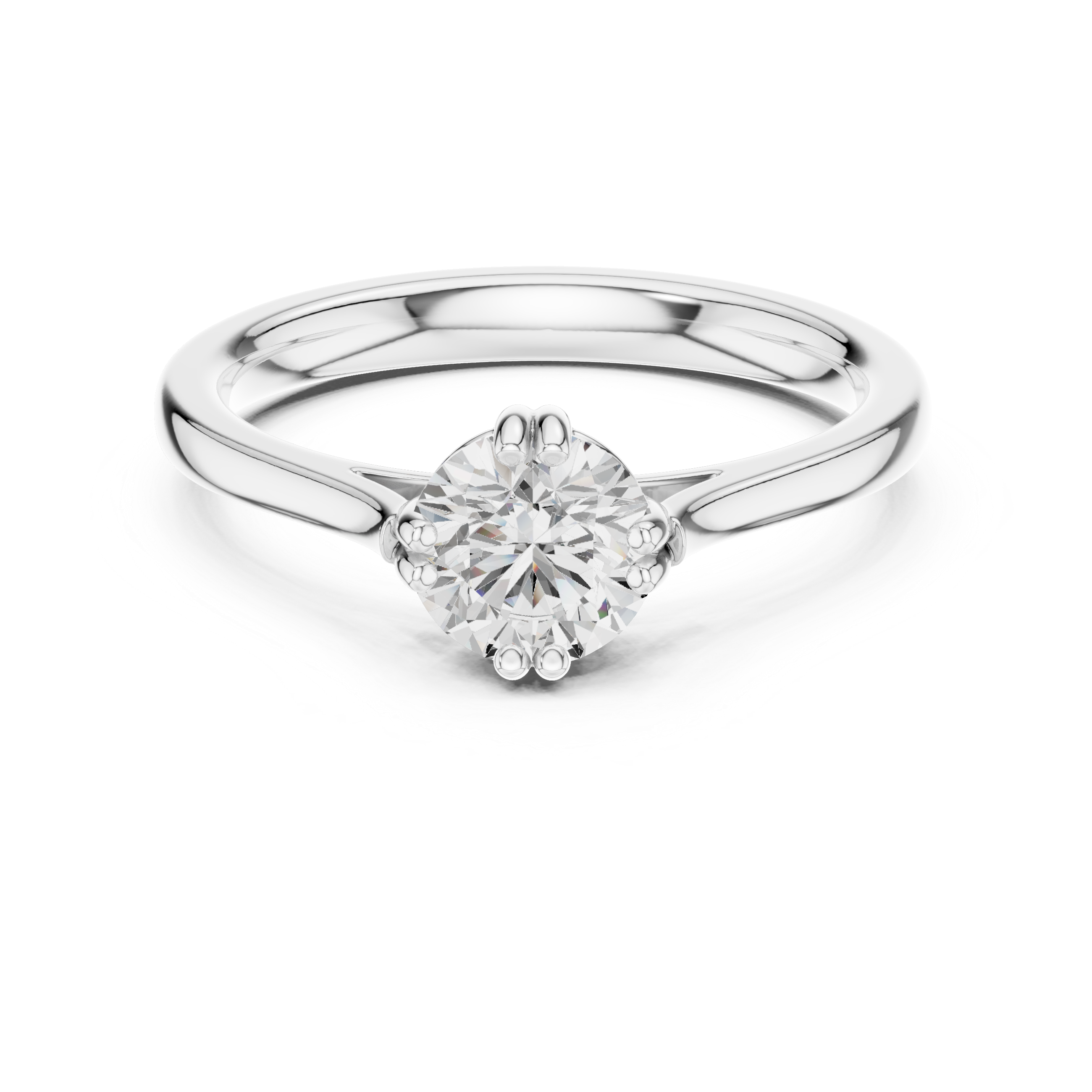 Classic Six Prong Solitaire Engagement Ring 0.85 CT