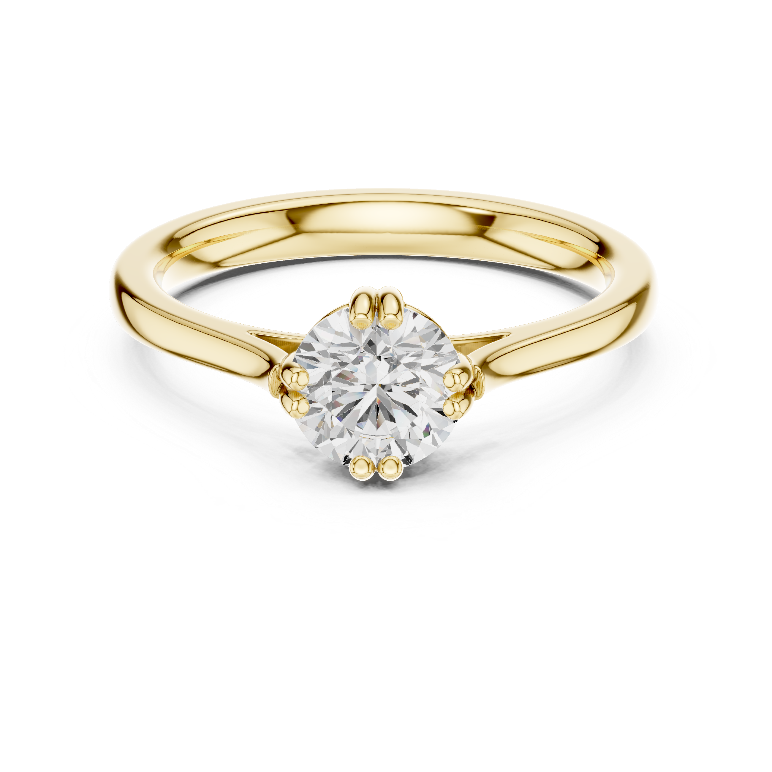 Classic Six Prong Solitaire Engagement Ring 0.85 CT